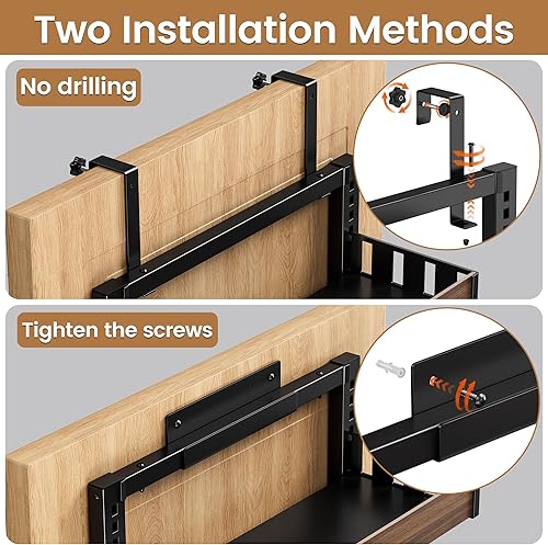 Miniatura 4 de Organizador de despensa de 8 niveles sobre la puerta, 2 en 1 para montaje en pared o estante de especias colgante, estantes de condimentos con cesta