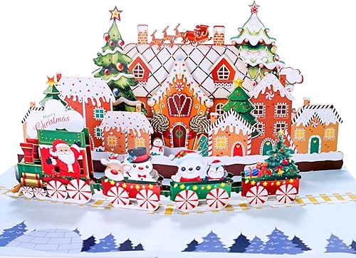 CUTPOPUP - Ángel de Navidad con rotación 360, tarjeta de Navidad emergente, rotación 360, Navidad 3D, Feliz Navidad, Año Nuevo, tarjeta de