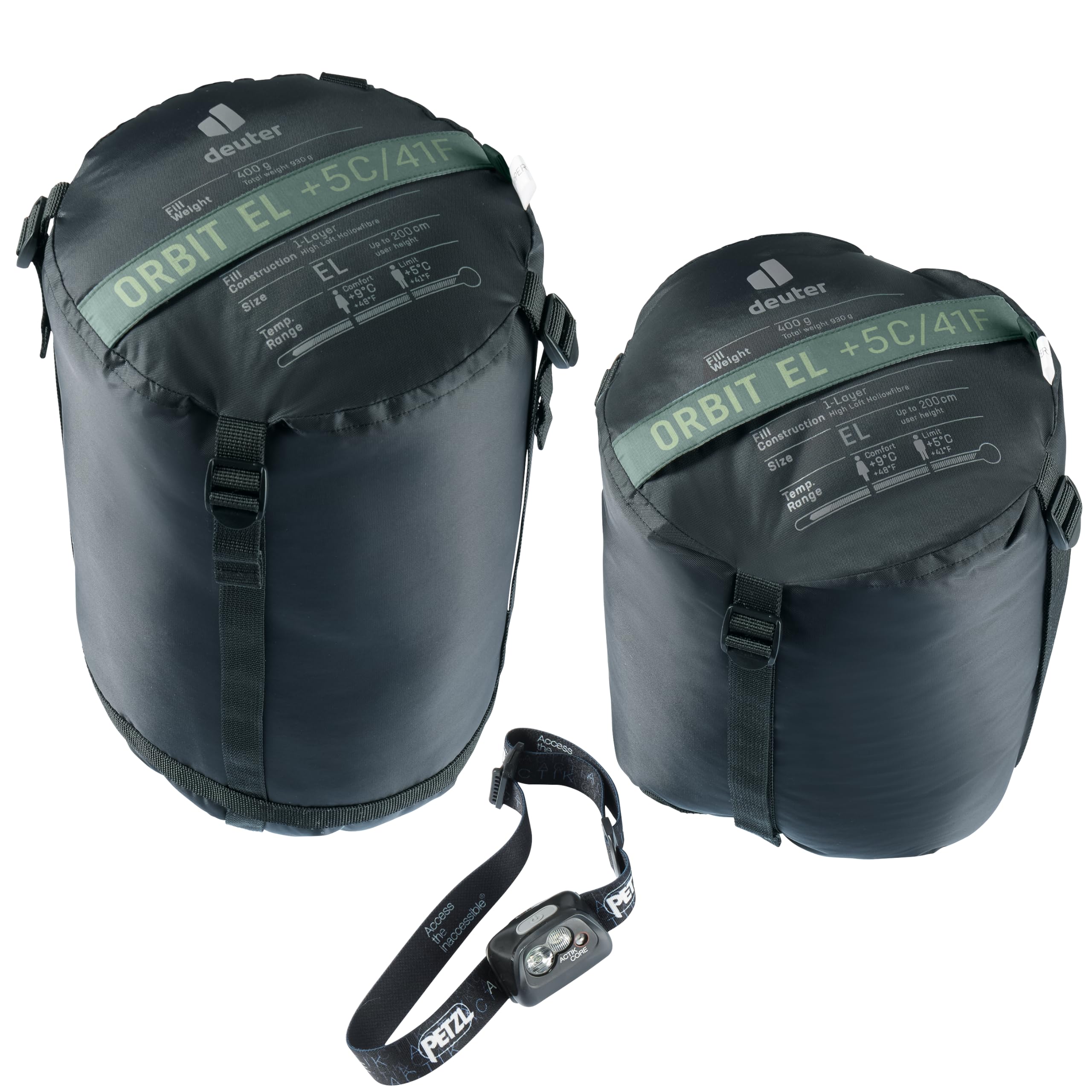 deuter Orbit EL +5C/41F Sac de Couchage synthétique Extra-Long