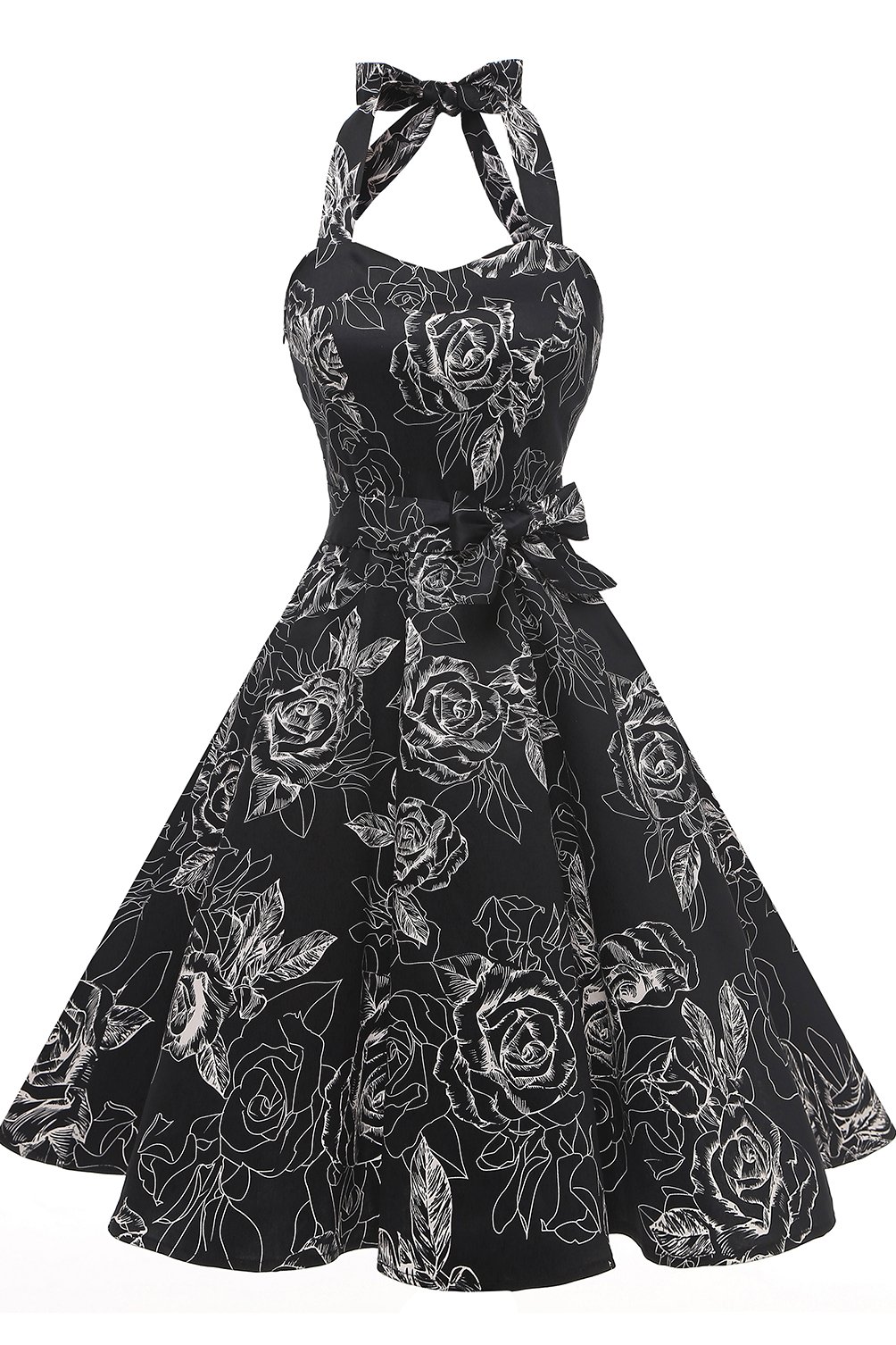 Halter Black Cocktail Dress The Dress Shop