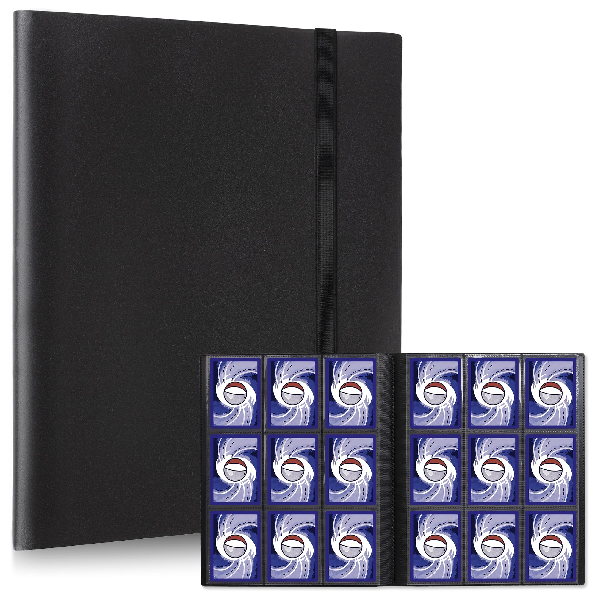 Amazon.com: Card Binder - 9 Pocket Sports Card Holder for Football,  Baseball & Trading Cards - Fits 360 Cards (2.5” x 3.5”)
