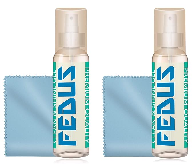 FEDUS Screen Cleaner, Laptop Cleaning kit, Laptop Cleaner kit Combo, LCD Cleaning kit Solution Spray Fluid Gel Multi-Purpose for Mobile Laptop desktopcamera Lens Tab, LCD Display 100ML Pack 2