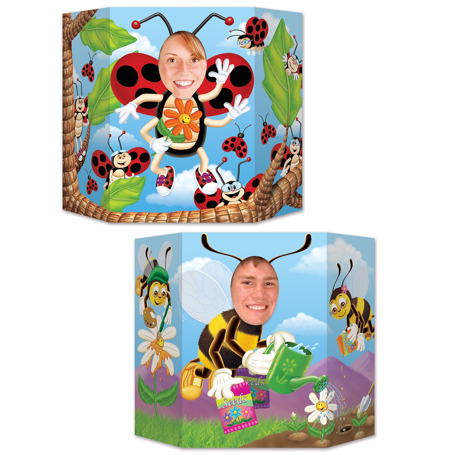 Bannière de porte coccinelle et bourdon pour réussir la décoration d'un anniversaire enfant