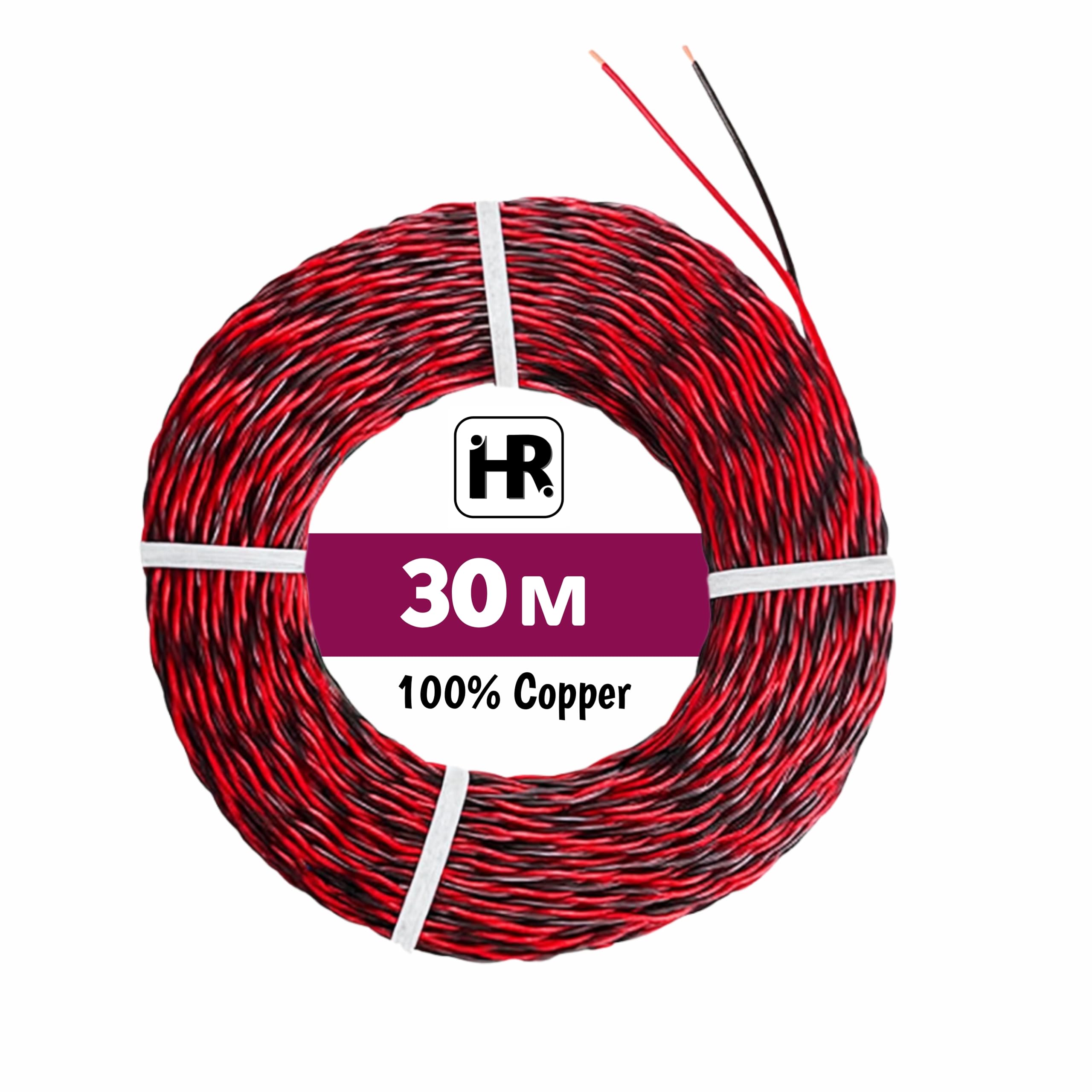 HR Flexible Copper Wire 2 Core 30 Meter Length | 10V-380V | Electric Wire for wiring lights, fans, Small appliances and electrical equipment. (0.75 SQ/MM)-image-8