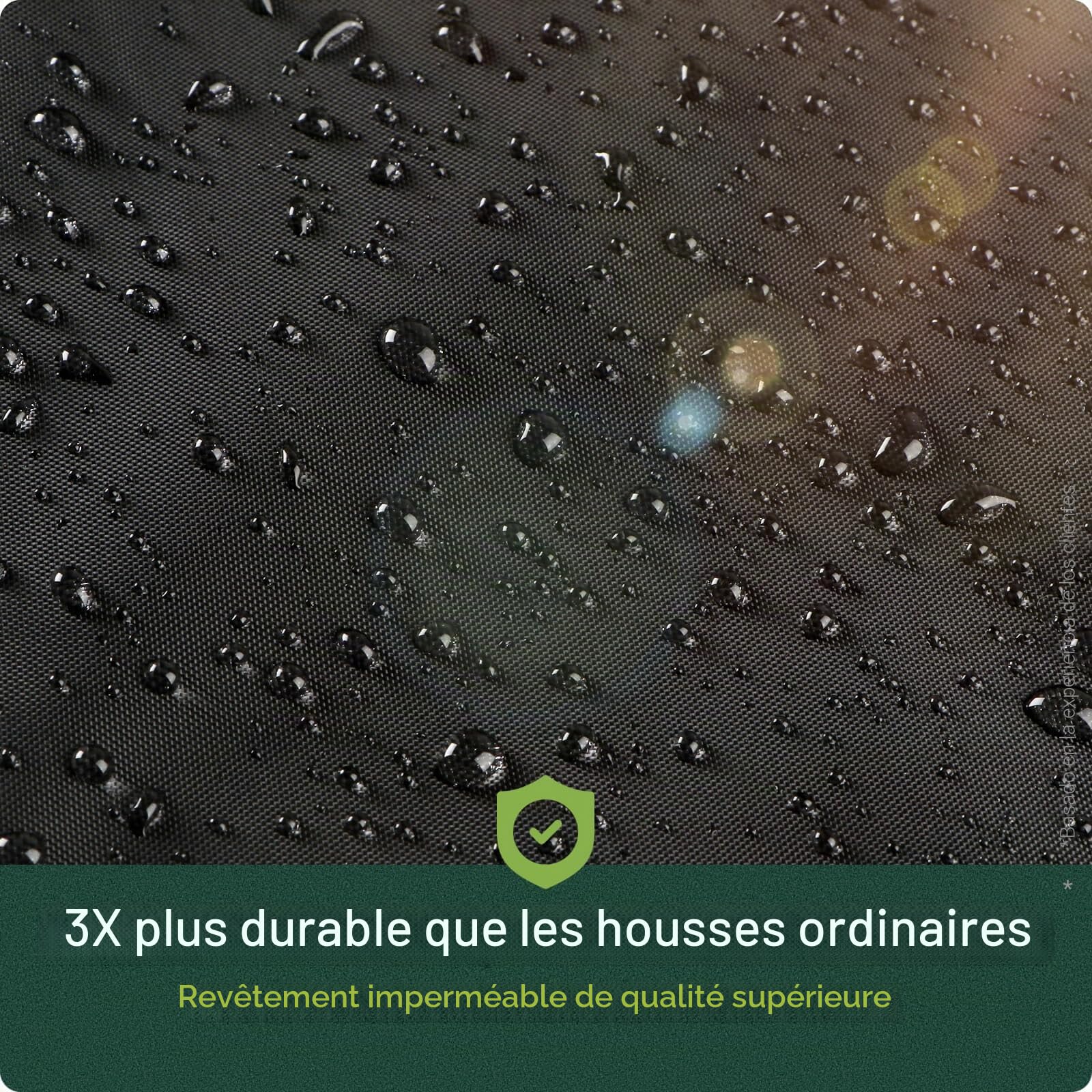 Awnic Housse de protection pour balancelle 2 places - Imperméable - Résistant aux intempéries - Avec cordon de serrage - 420D - 175 x 125 x 160 cm