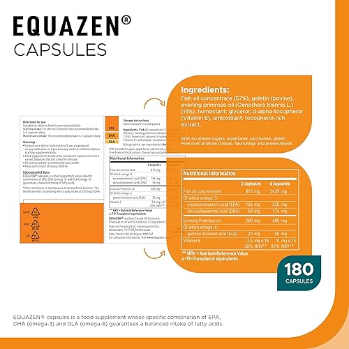 Miniatura 8 de Equazen Eye Q Omega 3 y 6 180 cápsulas