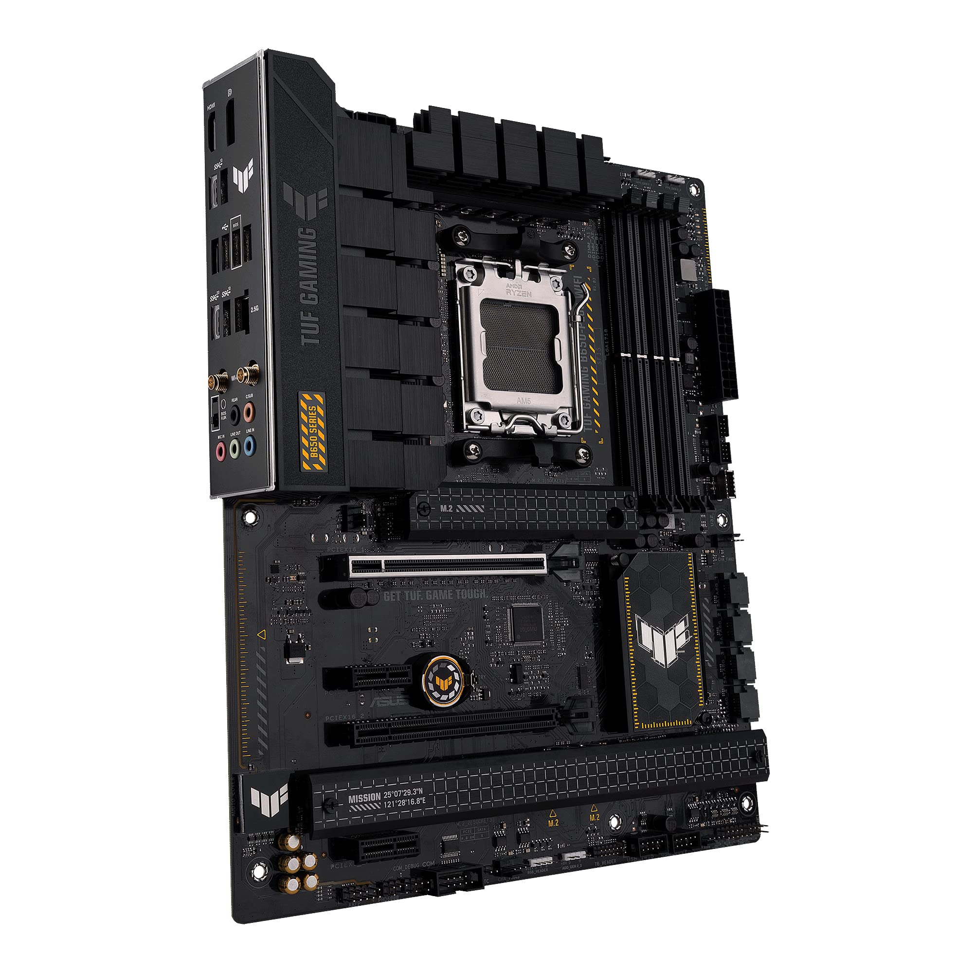 ASUS TUF Gaming B850-PLUS Mainboard Sockel AMD AM5 (AMD B850, ATX, PCIe 5.0, WiFi 7, 2X M.2, Aura Sync)