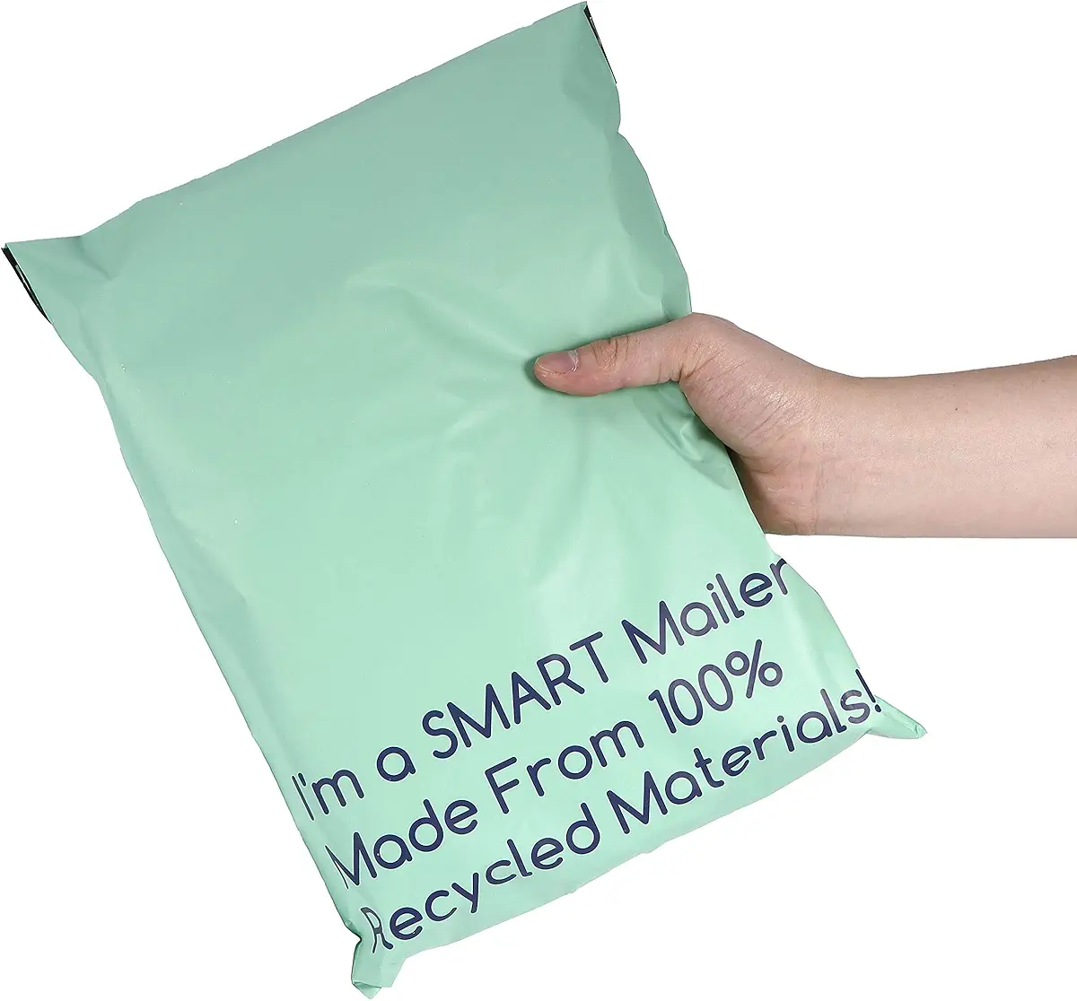 100 Count, 10x13 inch 100% Recycled Poly Mailers Eco Friendly Packaging Envelopes Supplies Mailing Bags 2.5 Mil Thick - SMART Mailer