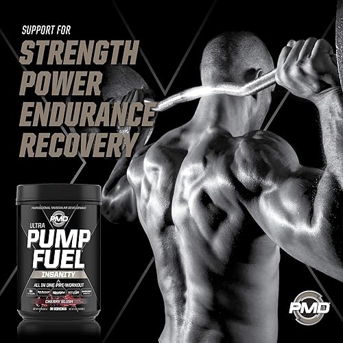 Miniatura 4 de PMD Sports Ultra Pump Fuel Insanity - Pre entrenamiento - Cherry Slush (30 porciones) Sports Omega Cuts Elite Quemador de grasa termogénico (90