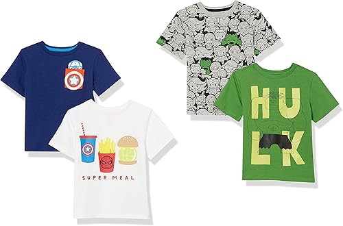 Vista 55 de Yaxa Essentials Disney Marvel Camisetas de manga corta para niños y niños pequeños de Star Wars (cebra previamente manchada), paquetes