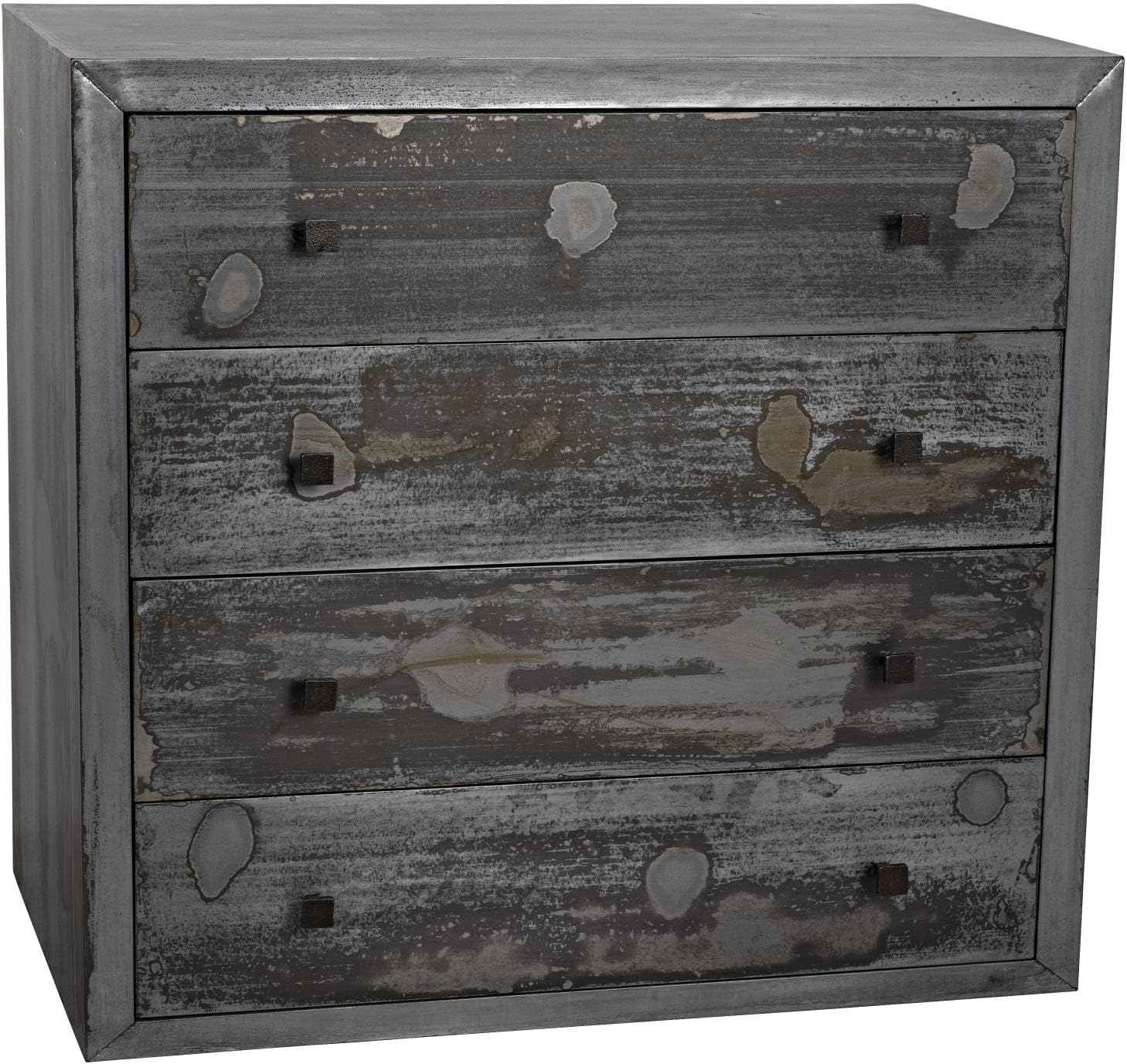 nOir Industry Zinc Side Table Home & Kitchen