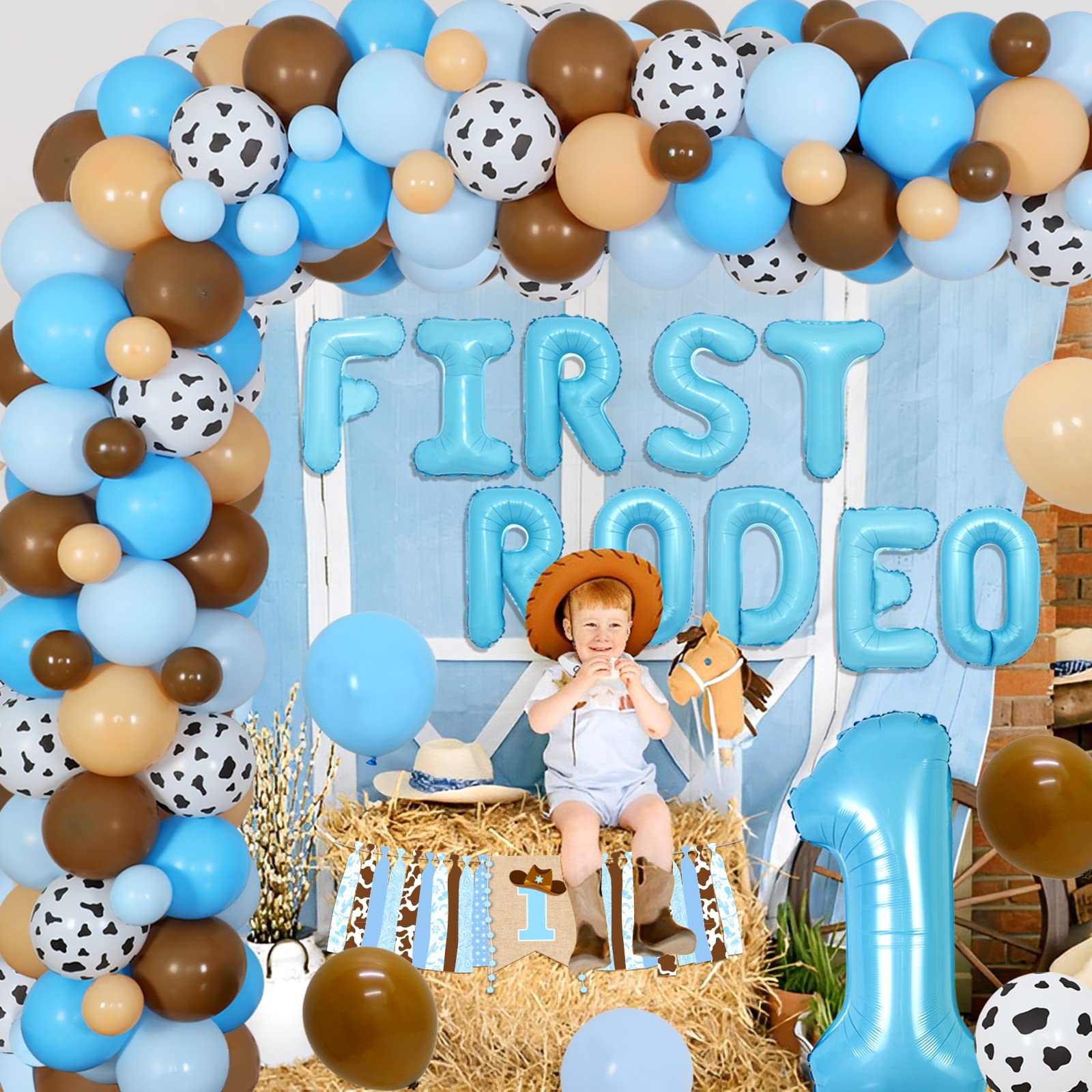 Cowboy High Chair Banner For 1st Birthday - My First Rodeo Decor, Western Theme Party Decoration - View #4