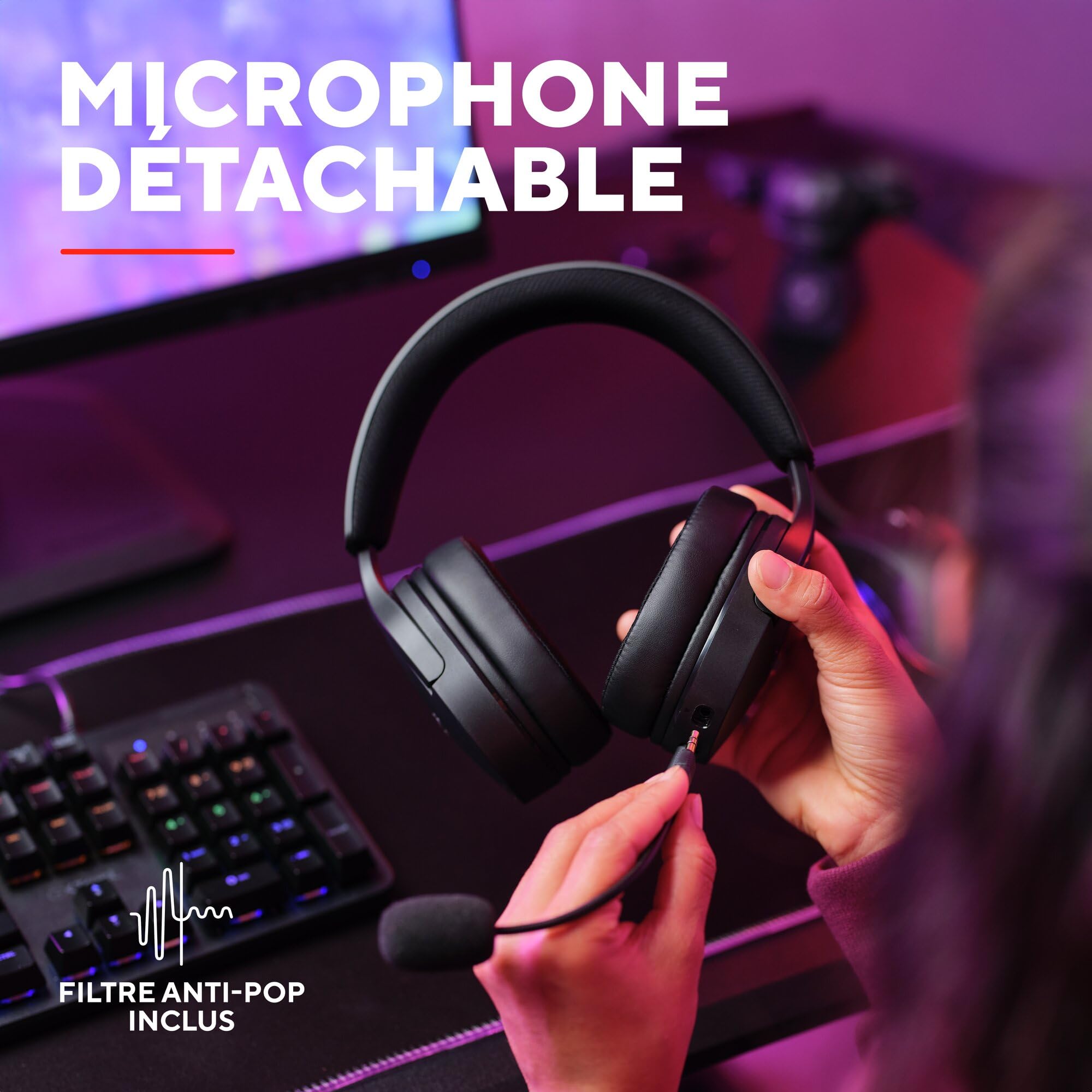 Amazon.com: Trust Gaming GXT 489 Fayzo Gaming Headset for PC, PS5