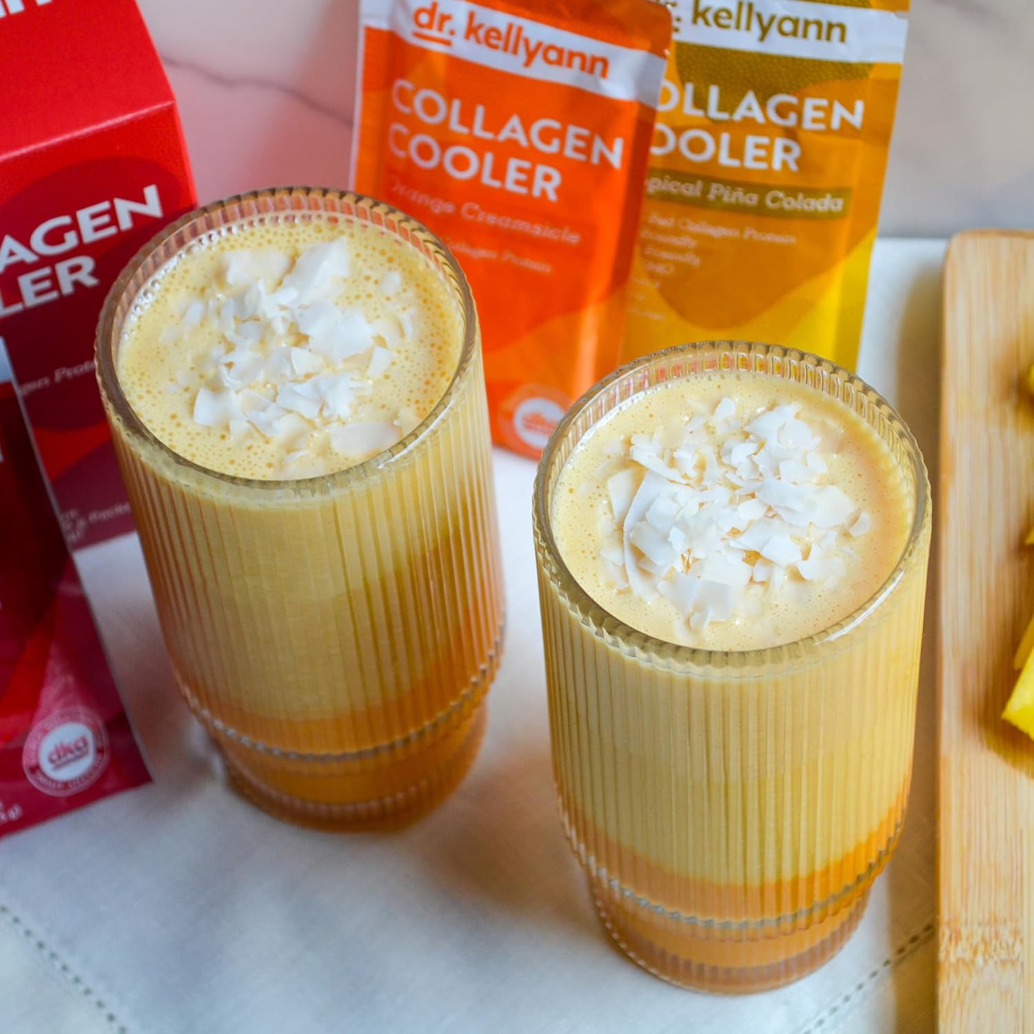 Dr. Kellyann Collagen Cooler – Orange Creamsicle | 15g Grass-Fed Collagen Protein per Serving | Keto & Paleo Friendly, Non-GMO, Dairy-Free | 14 Servings