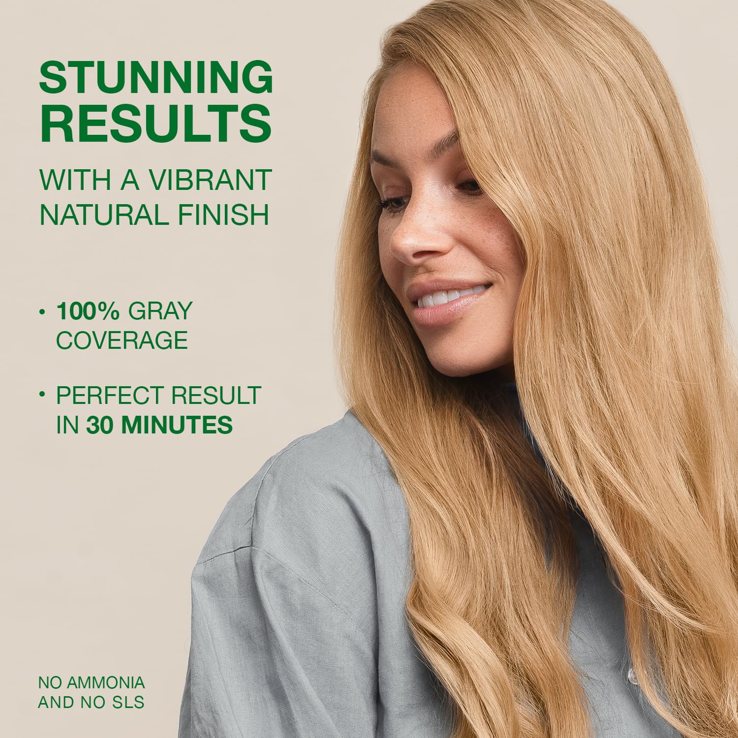 Naturigin Permanent Hair Color, 10.3 Light Golden Blonde, Ammonia Free, 100% Gray Coverage, Nourishing Natural Formula, For All Hair Types, Long-Lasting, Vegan & Cruelty-Free, 1 Pack - Image 3