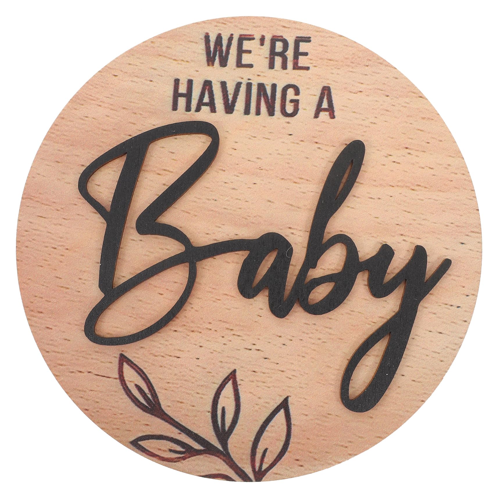 Garneck Newborn Announcement Sign Arrival Sign Elegant Birth Announcement for Hospital and Durable Keepsake with Patterns for Celebrating