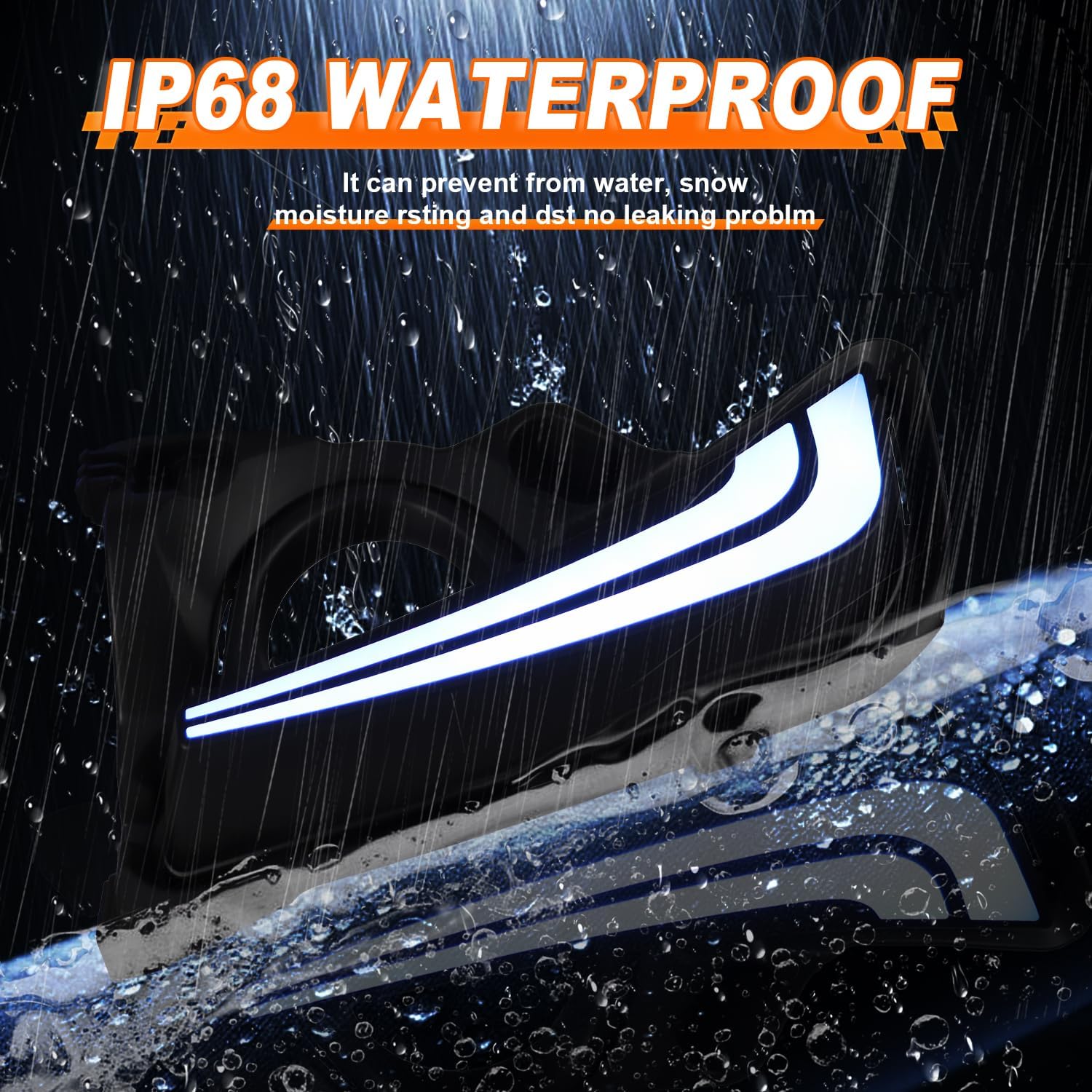 Front Bumper Fog Lights for Toyota Highlander Fog Lamp 2017 2018 2019-2PCS(Passenger+Driver side) Driving Lamp, White DRL Daytime Running Light & Amber Turn Signal Lamp