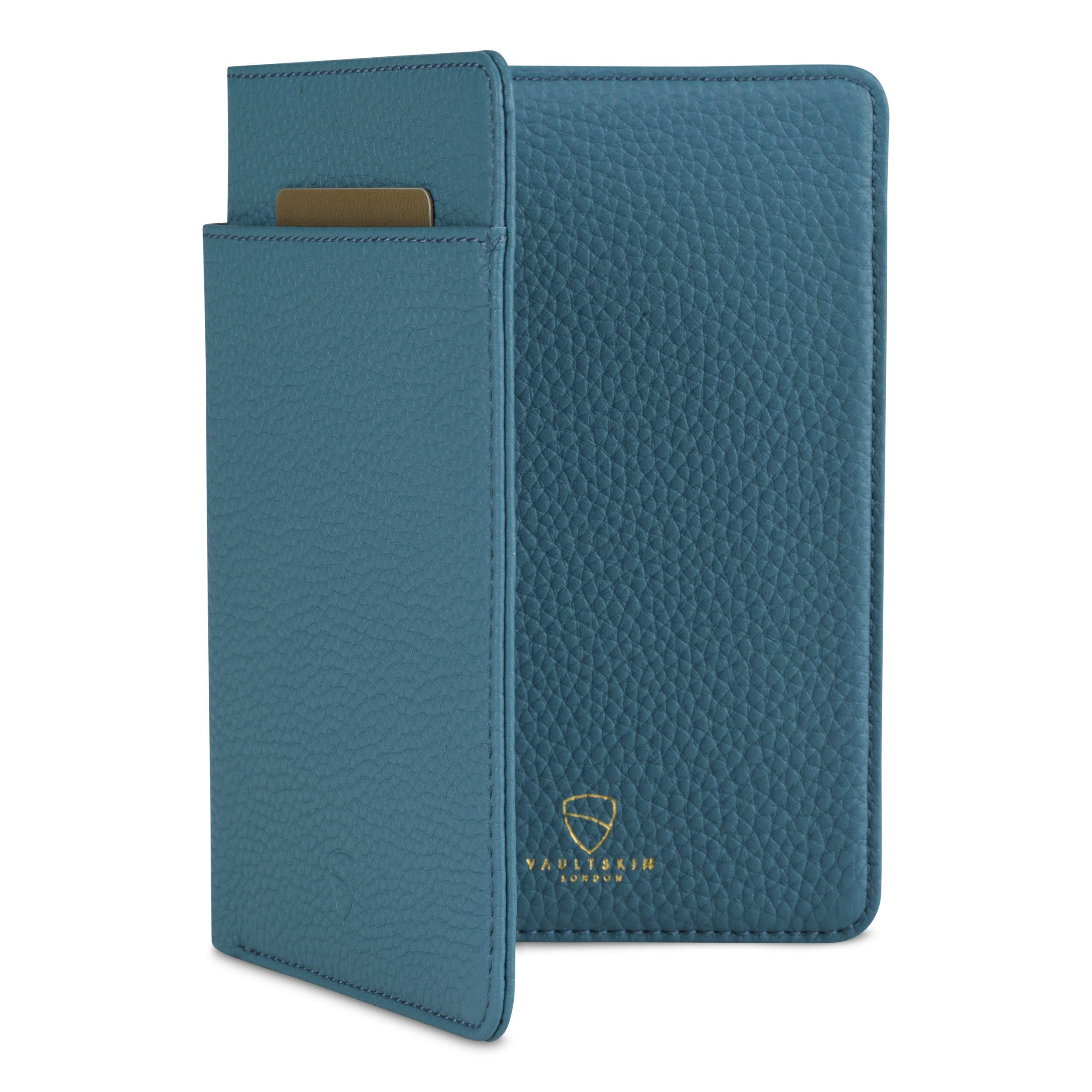 Vaultskin KENSINGTON Porta Passaporto in Pelle con RFID | Porta passaporto sottile, scomparti per carte, organizer da viaggio, pelle, protezione RFID