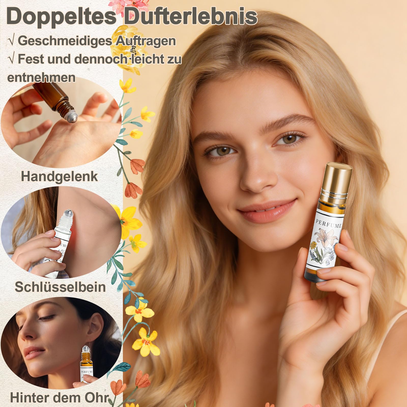 Gdblam - Set di profumi fai da te da donna, kit creativo per adulti, fai da te con olio essenziale, mini profumi con piccolo flacone spray, regalo per donne/ragazze/uomini