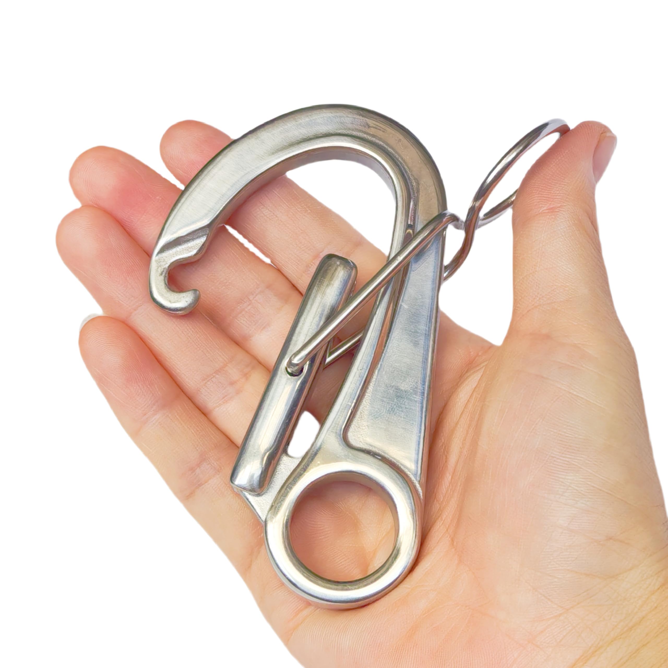 Acciaio inossidabile 316 Sicurezza Doppia Sicurezza Gancio di ormeggio, Docking e ancoraggio Attrezzature Gancio di attracco, Marine Spring Quick Snaps