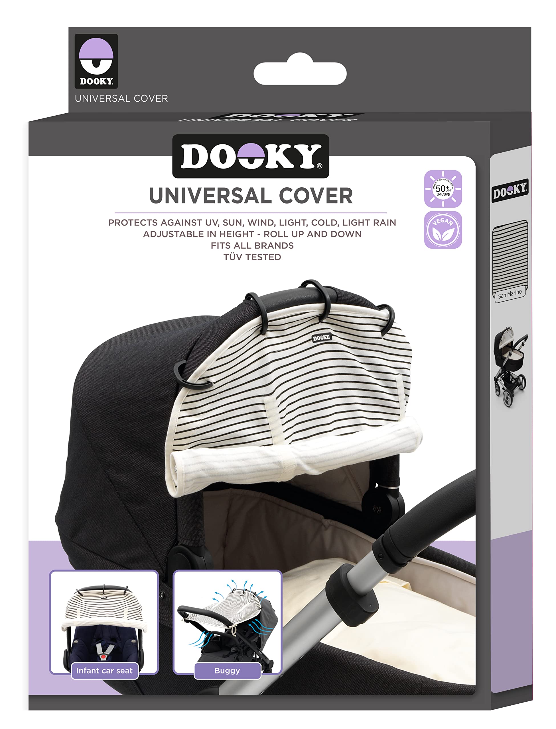 Dooky Universal Cover Zonnescherm Kinderwagen - UV bescherming voor je kind
