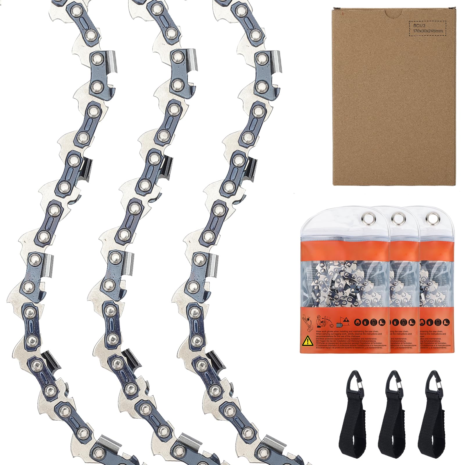 Cadena de motosierras para guías de 14" (35 cm), 1/4"LP 1,1 mm 72 eslabones de accionamiento, compatible con Stihl 3670000072