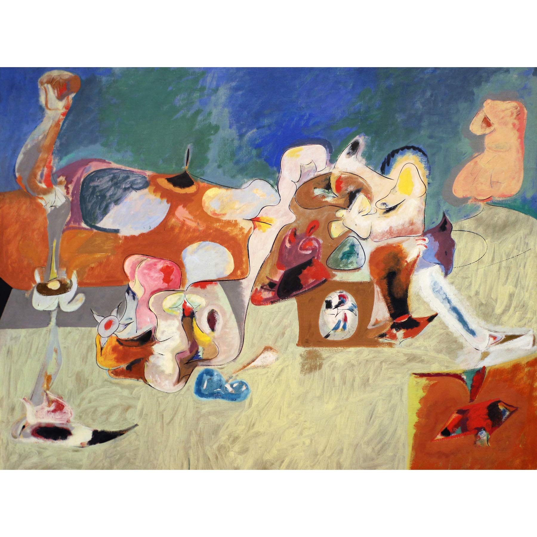 Gorky Plow And Song Expressionist Painting Large Wall Art Print Canvas Premium Mural