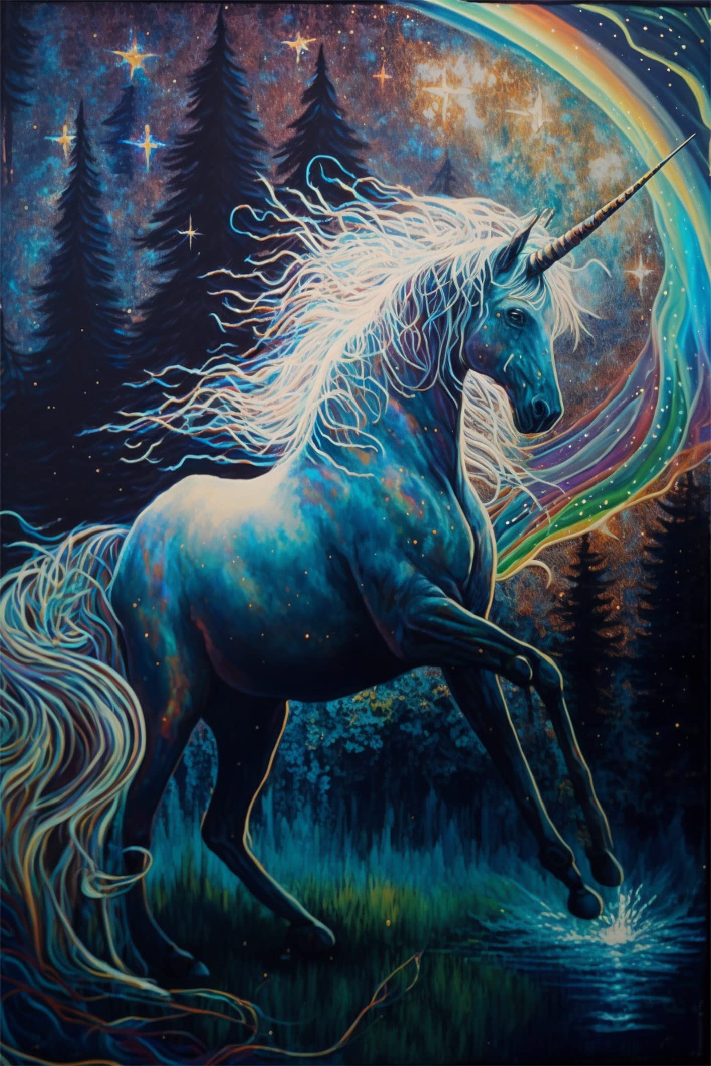 Amazon.com: 24x36 gallery poster, 1980s unicorn p14: Posters & Prints