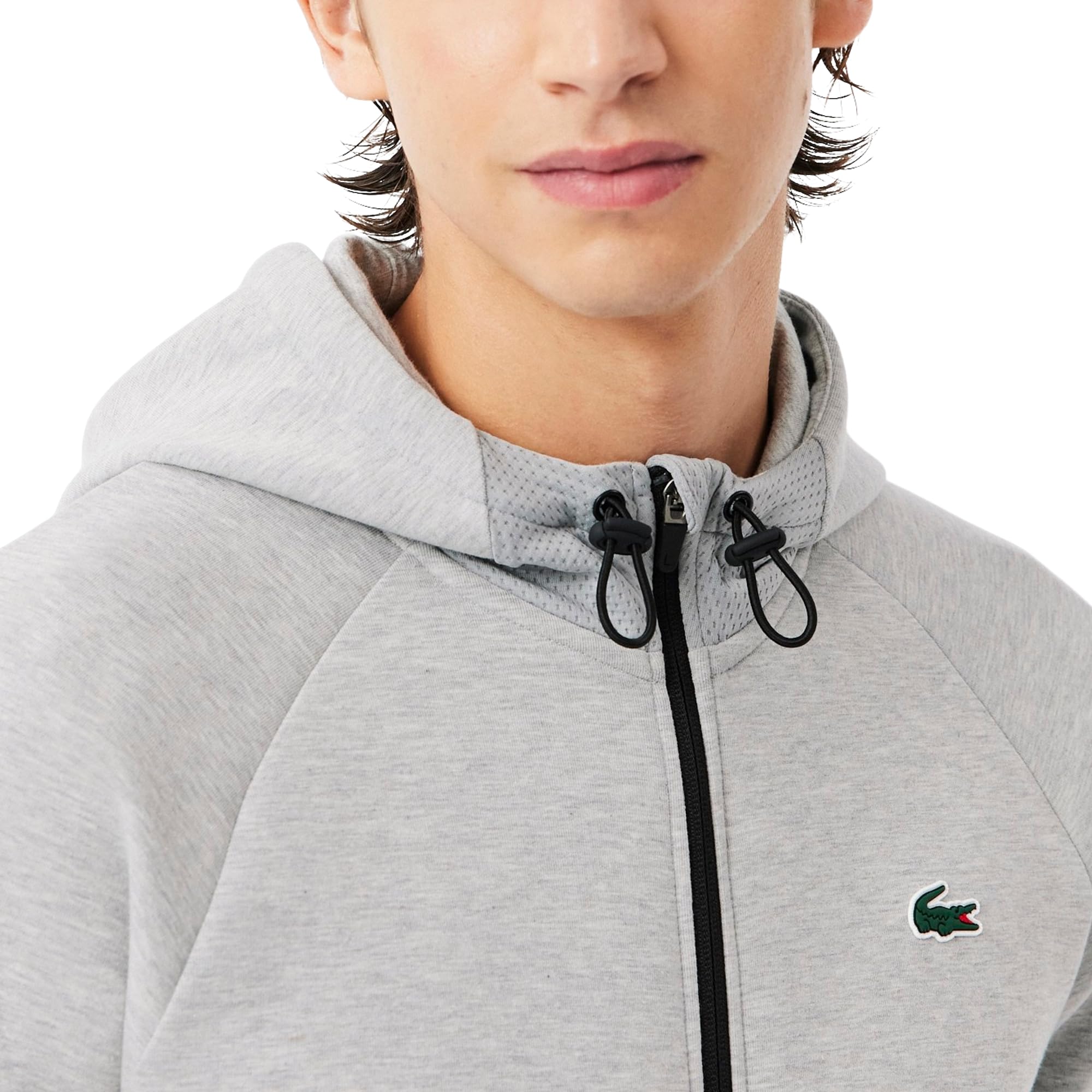 Lacoste Męska bluza z kapturem z zamkiem błyskawicznym Tennis