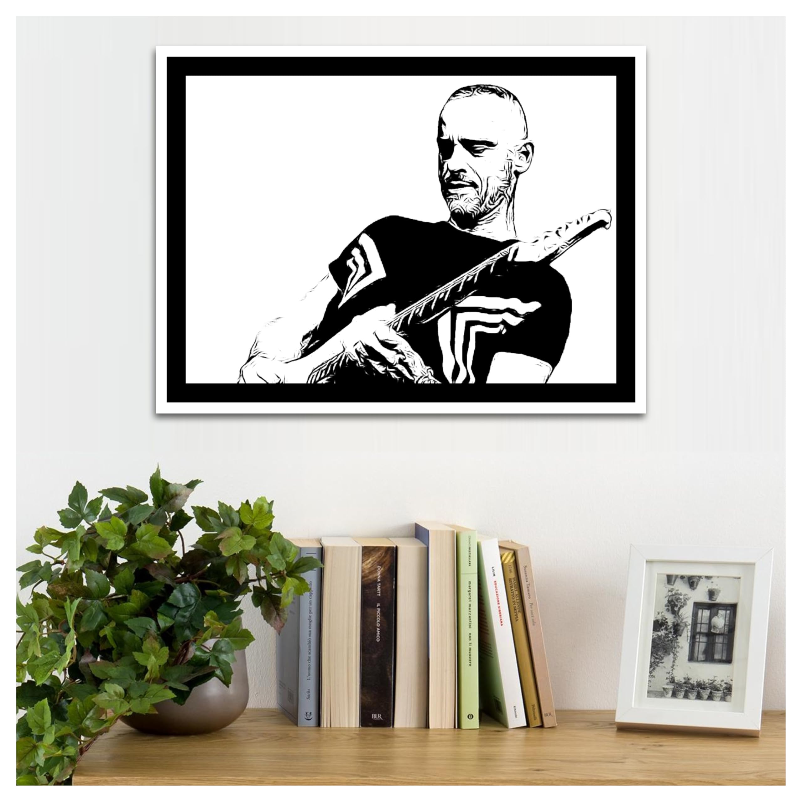 Generico EROS RAMAZZOTTI Hand-Painted Italian Singers Painting