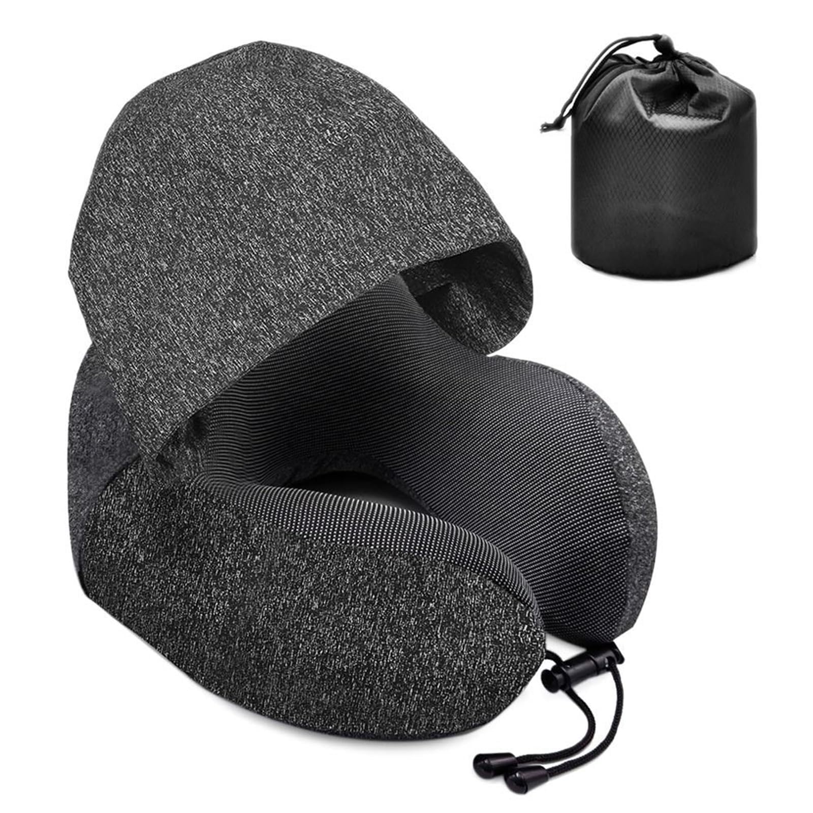 Sponsored Ad – KASTWAVE Travel Pillow Hooded U-Shaped Pillow Cushion Multifunctional Neck Pillow Aircraft Travel Accessories Sleeping Pillows(Black)