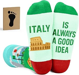 Travel Gifts - Fun Socks for Men and Women, Unique Gift for Travelers, Ideal Stocking Stuffers for Men