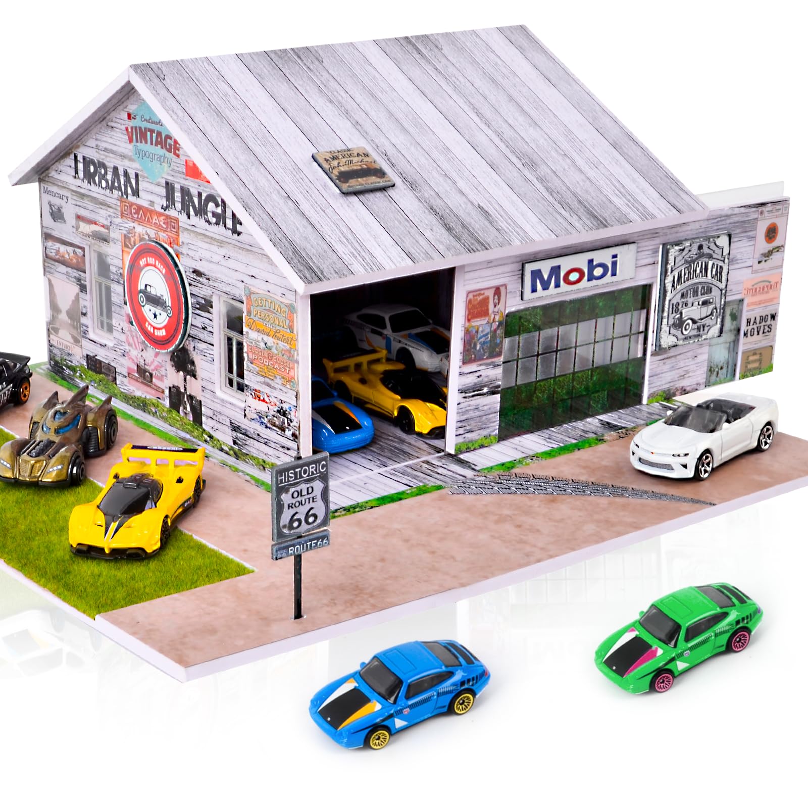 Amazon.com: Display Case for Hot Wheels, 1/64 LED Garage Diorama