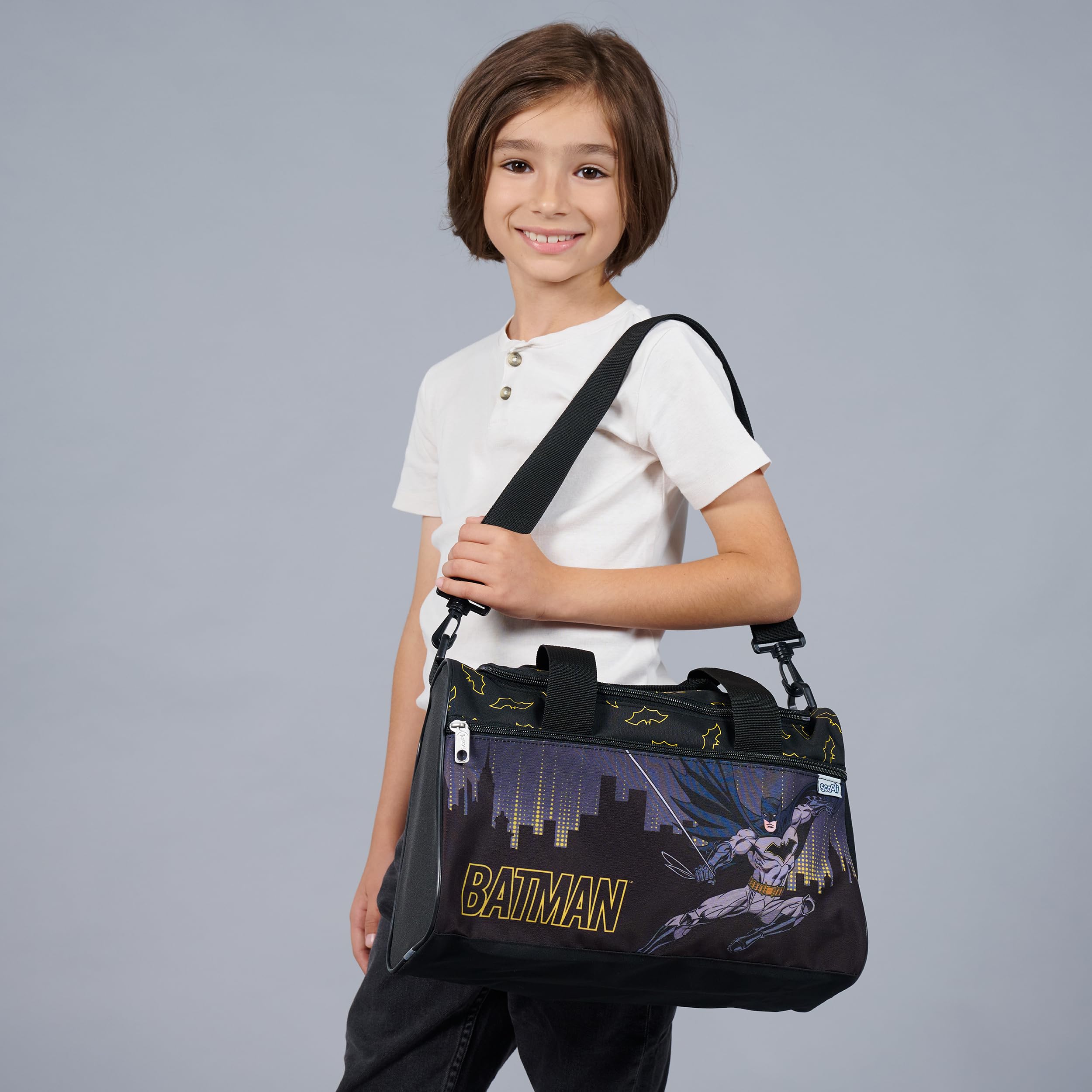 Scooli - Borsa sportiva per bambini - 23 x 35 x 16 cm - ampio scomparto principale - tracolla regolabile - accessori per la scuola - borsa a tracolla