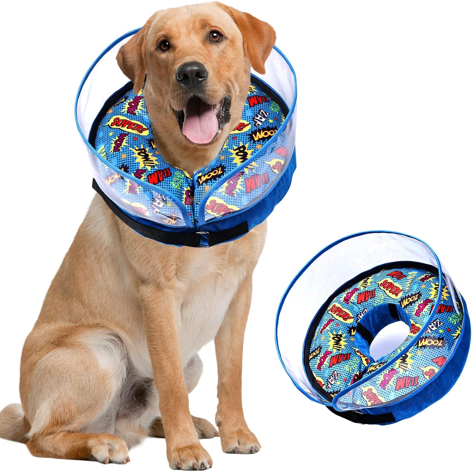 Crazy Felix Soft Inflatable Dog Cone for Small, Medium and