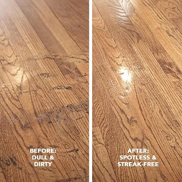 Weiman Hardwood Floor Cleaner and Polish Restorer Combo - 2 Pack - High-Traffic Hardwood Floor, Natural Shine, Removes Scratches, Leaves Protective Layer