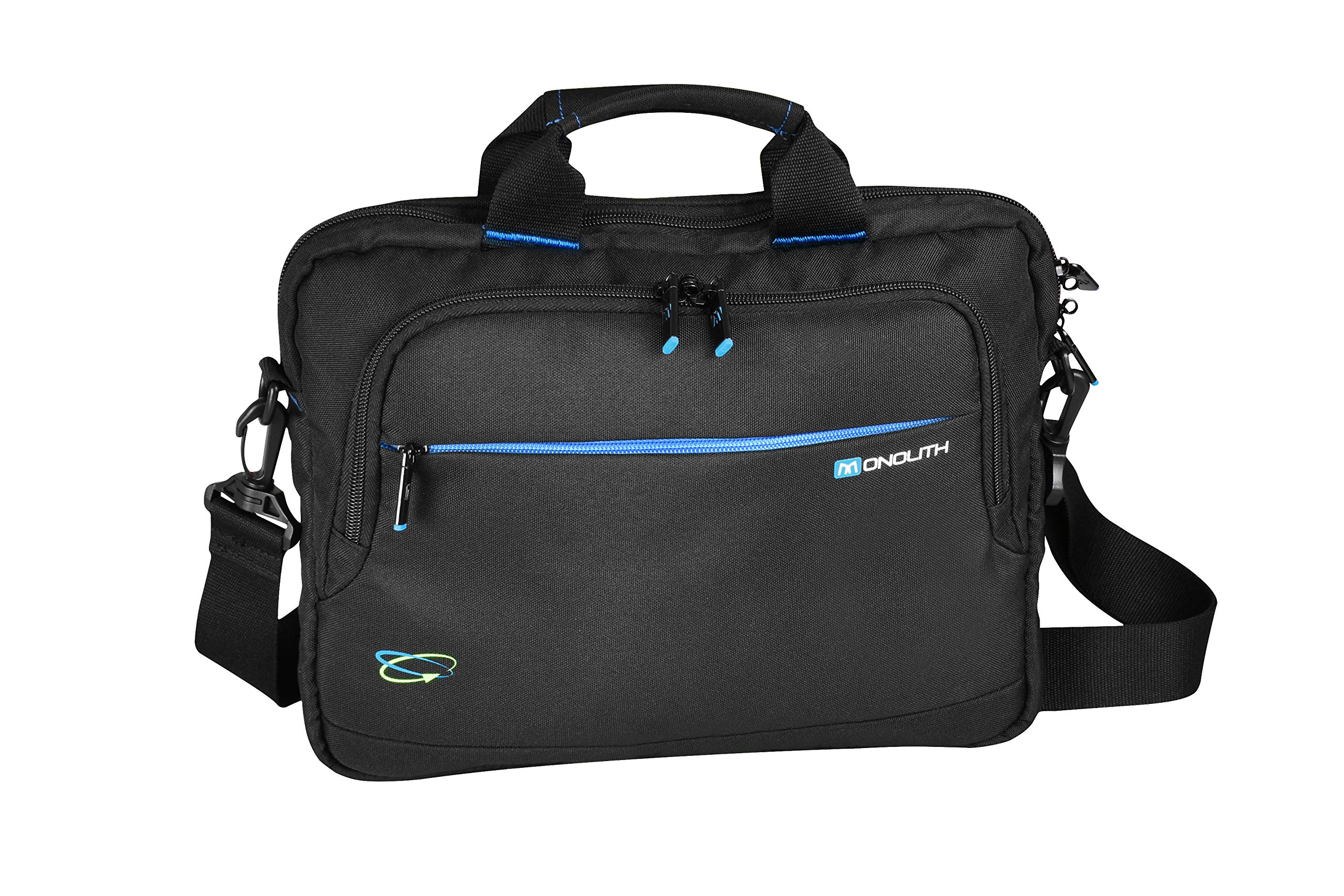 Monolith Blue Line Chrome Briefcase for Laptops up to 13.3 inch
