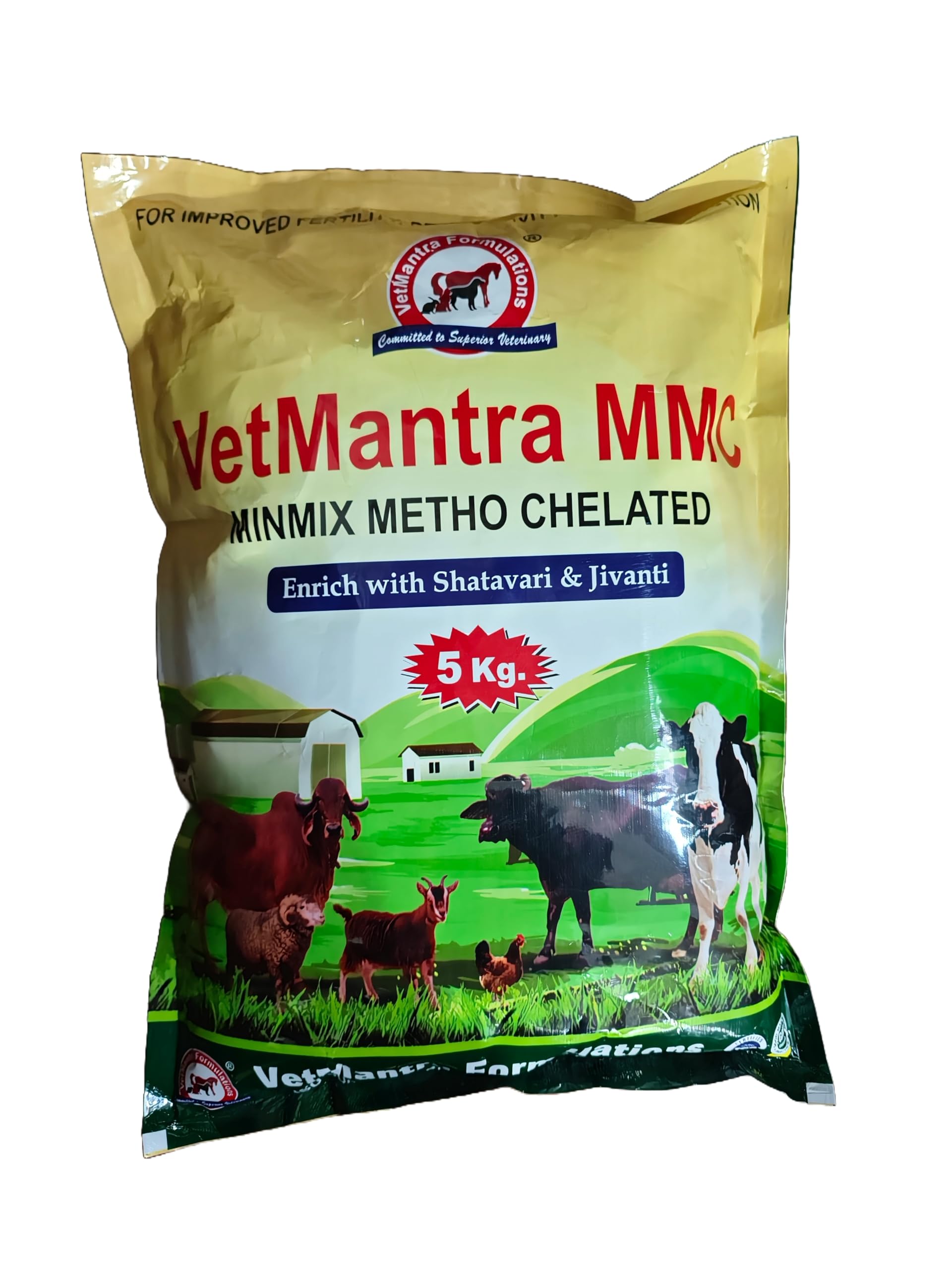 MMC 5 KG, Mineral Mixture for Cow, Buffalo,Sheep,Goat and Other Animals, Feed Supplement