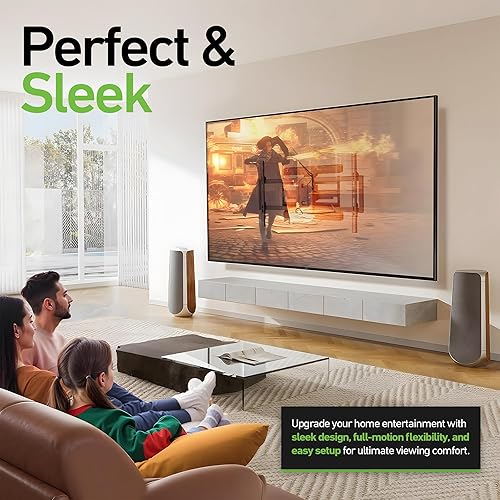 Miniatura 7 de Soporte de pared articulado de doble brazo resistente para Samsung The Frame 2024 (LS03D) QN55LS03D de 55 pulgadas, inclinable y giratorio con