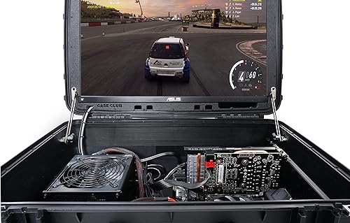 Miniatura 6 de Case Club Chasis portátil para juegos de PC con monitor integrado de 24 pulgadas 1ms 144hz - Construye tu propia computadora de escritorio móvil de