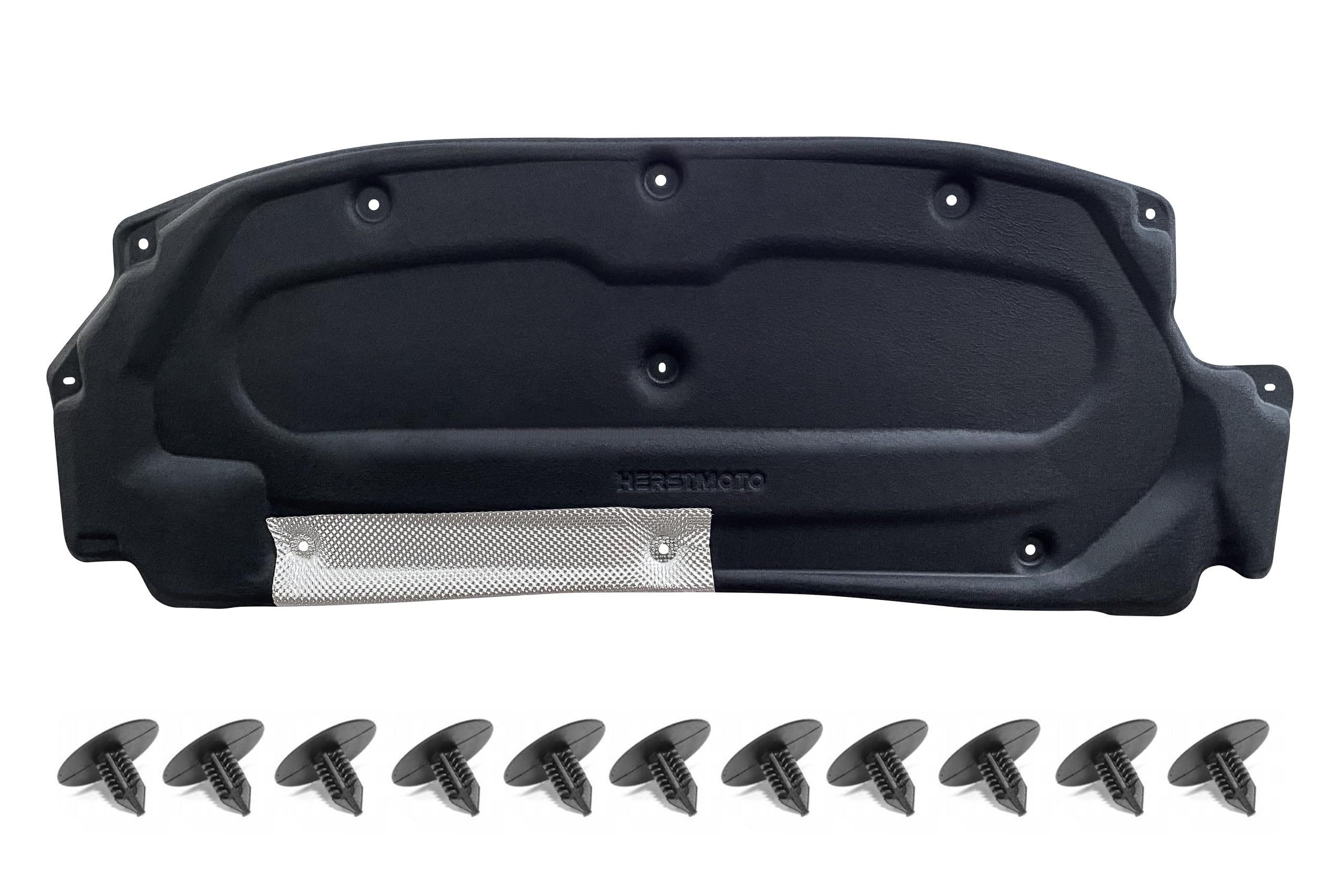 GEPCO Motorhaubendämmung Motorraumdämmung Dämmmatte Motorhaube mit Clips kompatibel mit DACIA LOGAN II SANDERO II LOGAN MCV II SANDERO STEPWAY II/RENAULT SANDERO STEPWAY 2012–2021 658407821R