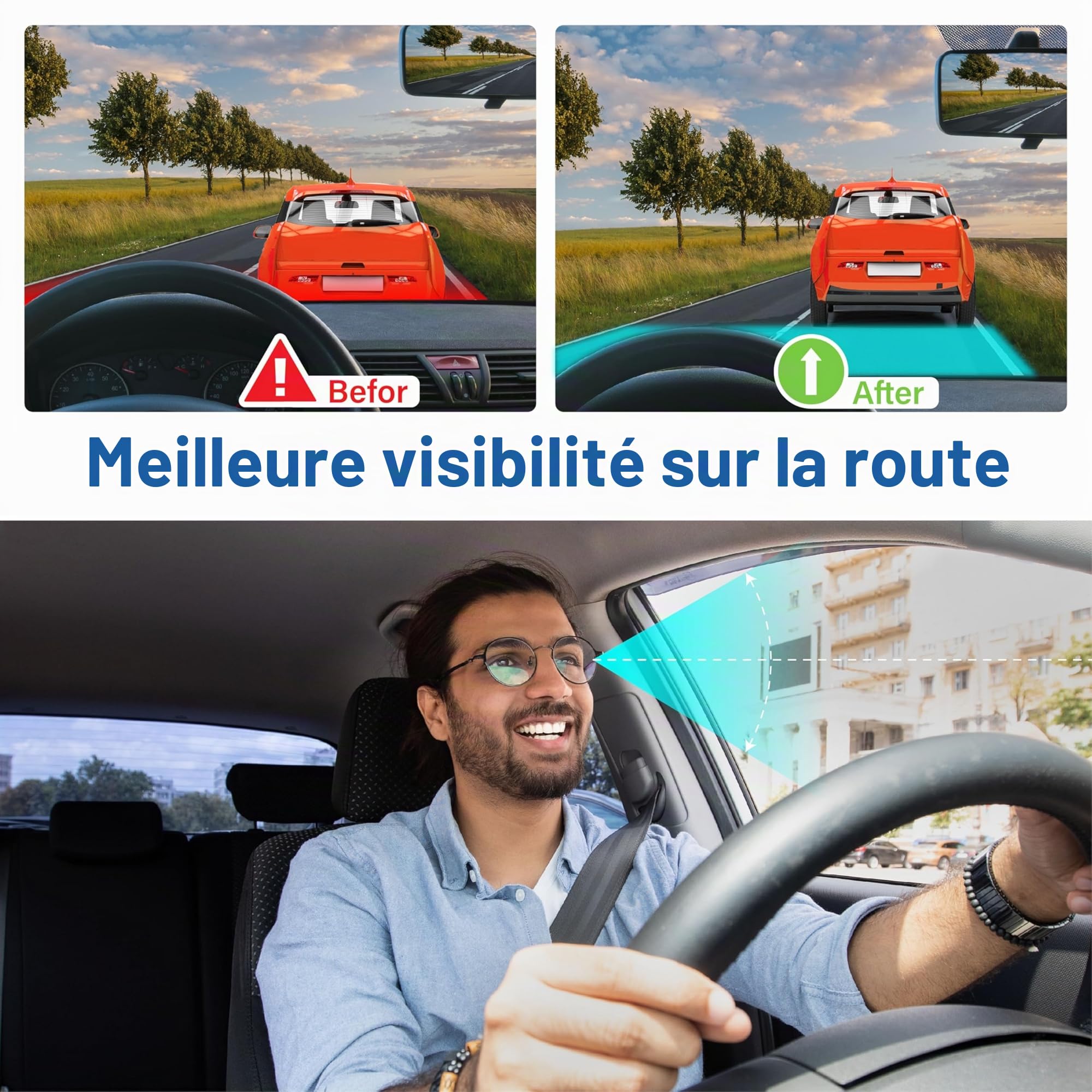 Coussin de siège de voiture, coussin ergonomique en mousse à mémoire de forme pour soulager la douleur sciatique, siège rehausseur adulte pour personnes courtes, coussin de voiture pour conduite