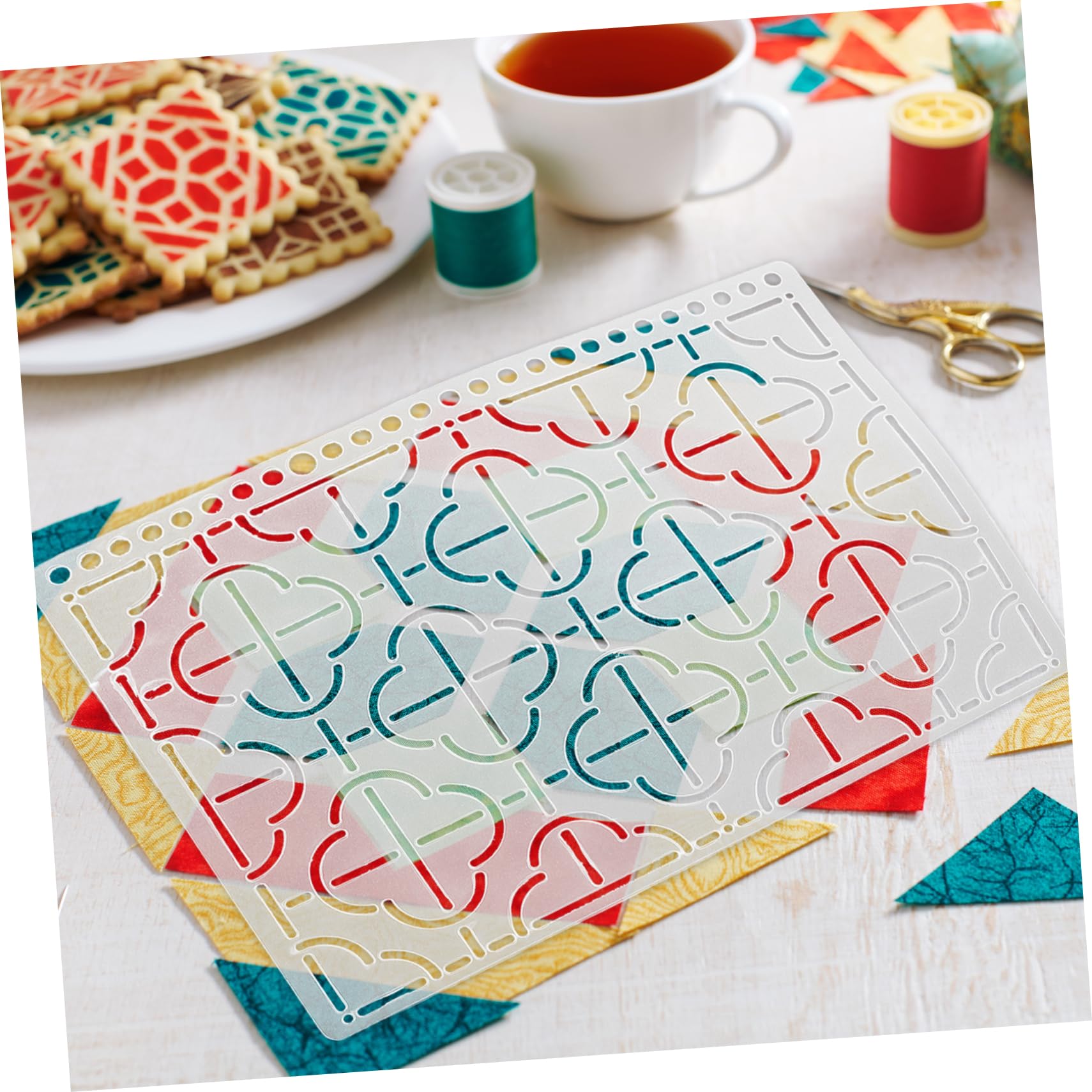 TEHAUX 3stücke Patchwork Quilting Vorlage Schablone Für Näharbeiten Quilting Stencil Zubehör Für Kreative Nähprojekte Und Patchwork-arbeiten