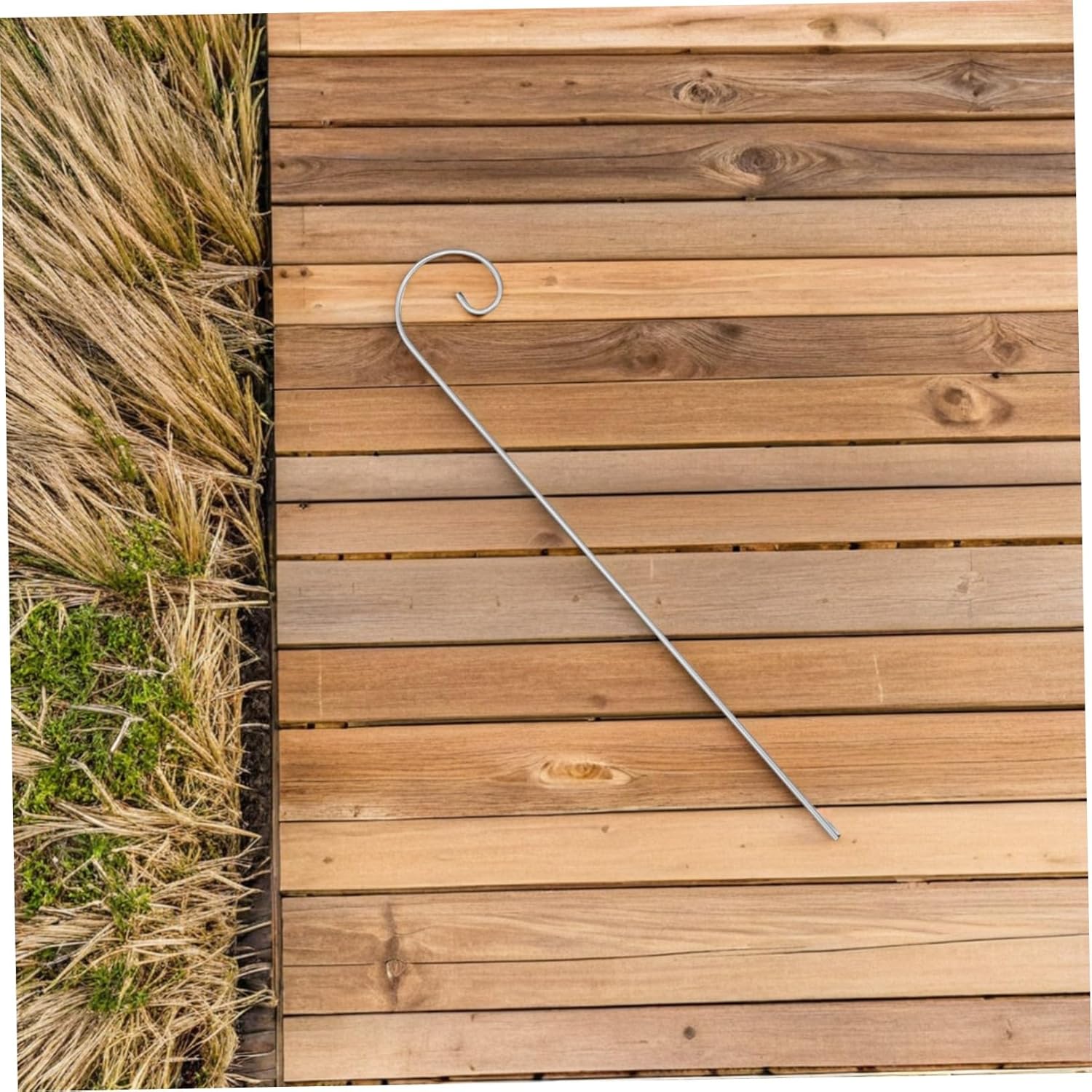 Operitacx 20pcs Metal Shepherd Hooks for Hanging Plants and Lanterns, 3.0x300mm Garden Plant Label Stakes, Outdoor Floral Picks for Yard and Patio Décor