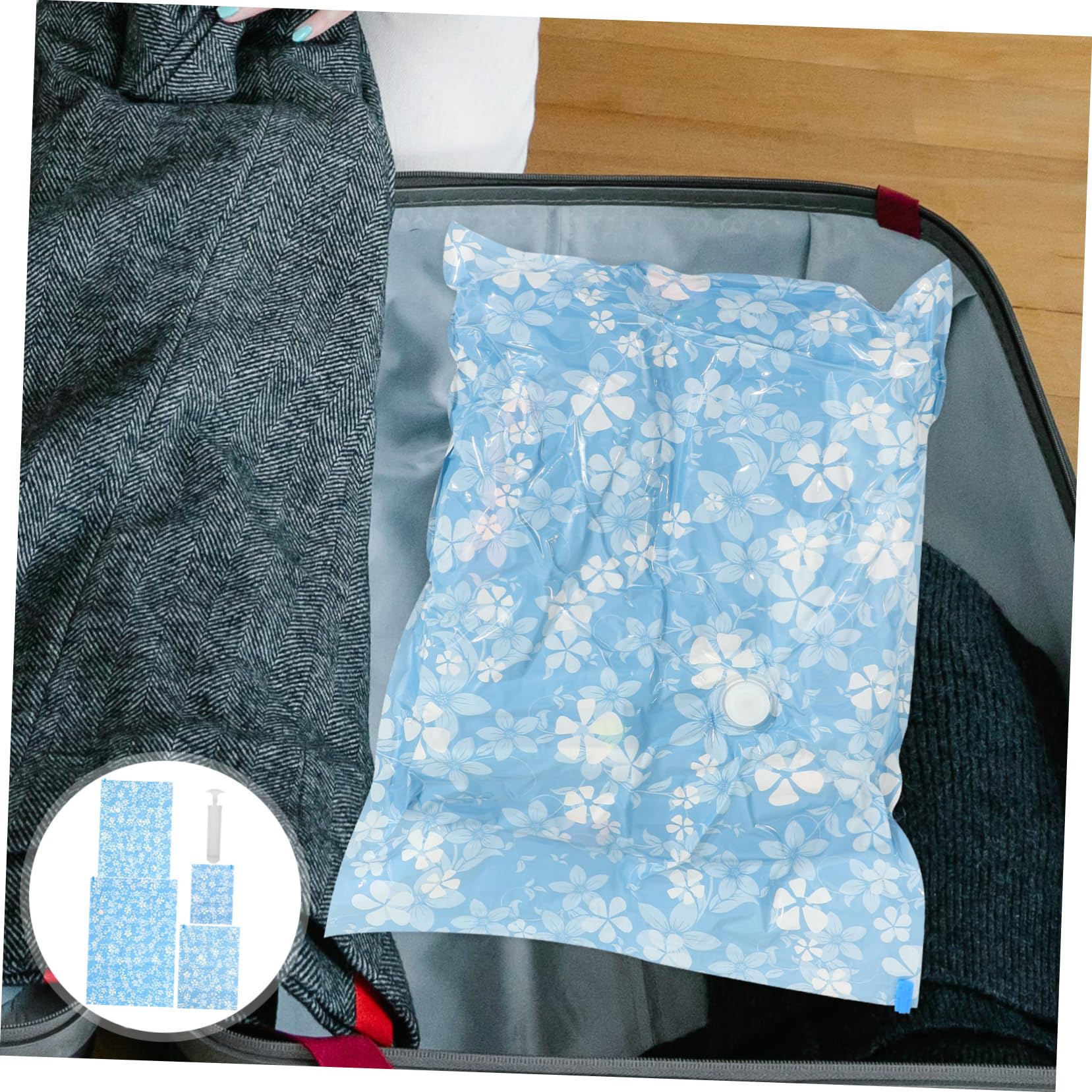 11 Stück Vakuum Kompressionsbeutel aus Pe für Kleidung