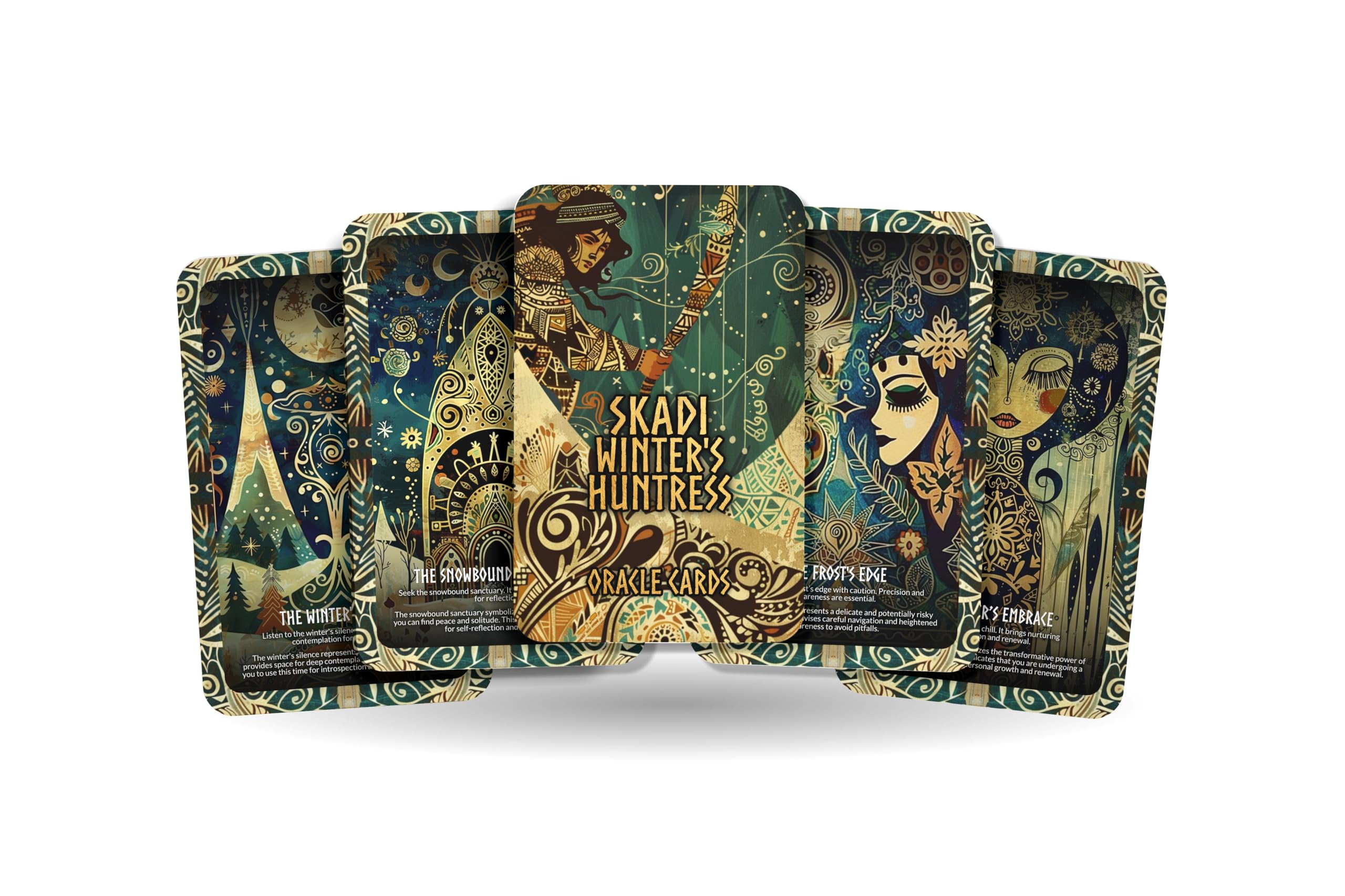 IBIZA TAROT Skadi - Winter's Huntress Oracle Deck Cards - Mastering The Challenges of The Cold and Conquering Adversity