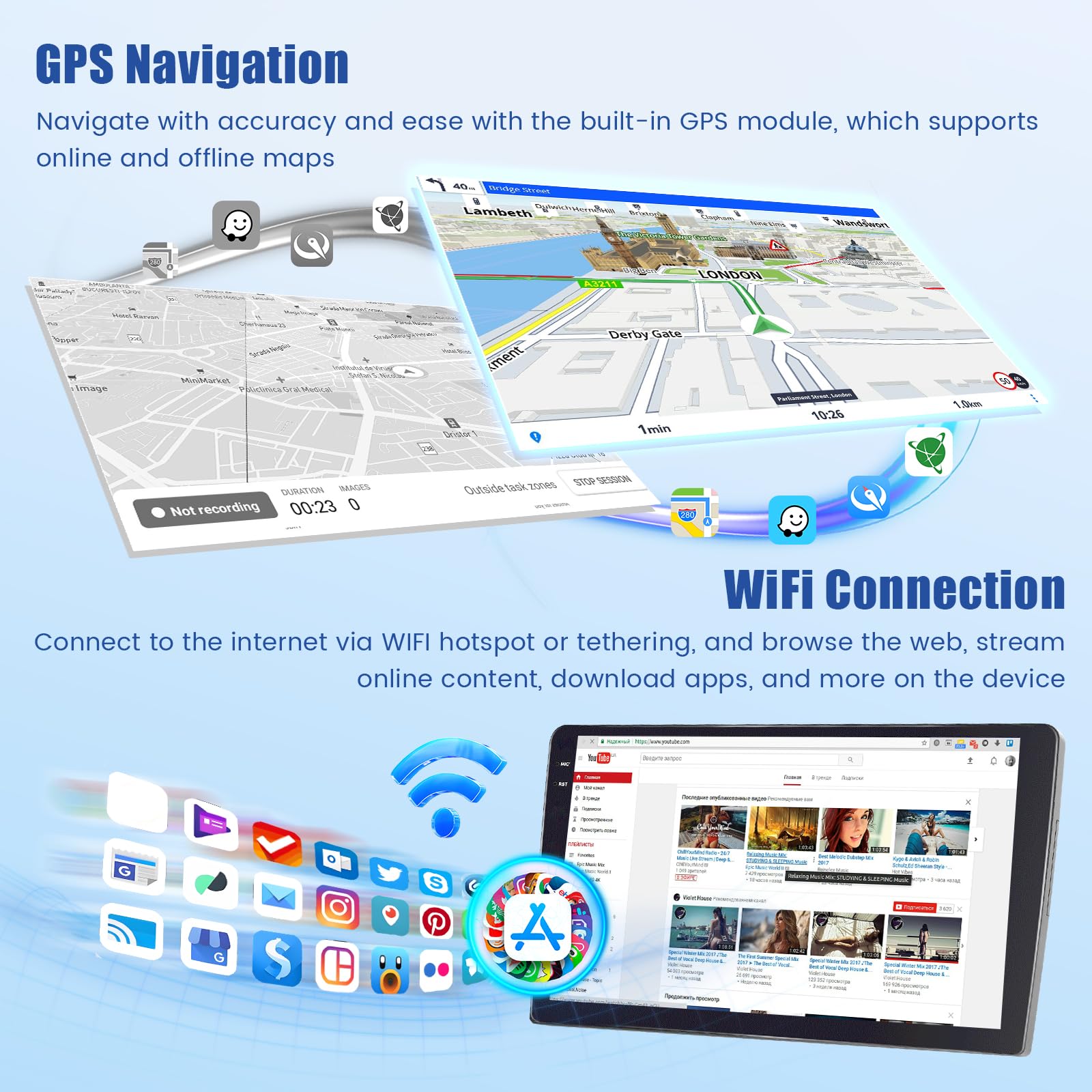 [4G+64G] Radio samochodowe Inefala Android 15 do Seata Leona MK2 2005-2012 z bezprzewodową funkcją Android CarPlay, 9-calowym ekranem dotykowym, nawigacją GPS, WiFi RDS/FM, Bluetooth, EQ SWC,
