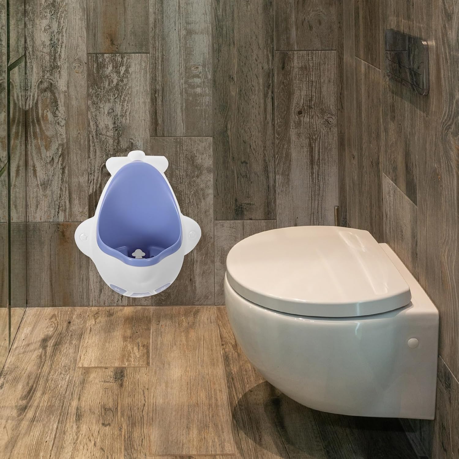 BESPORTBLE Wall Mounted Potty Training Urinal for Boys with Moderate Capacity, Plastic Material, Unique Shape, and Spill Prevention, for Bathroom Potty Training