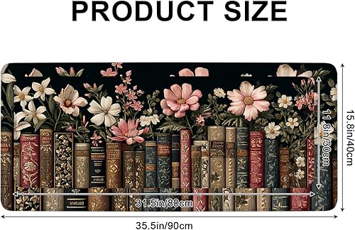 Miniatura 2 de Alfombrilla para mouse, grande antideslizante con bordes cosidos, tapete de escritorio para escritorio, laptop, computadora, teclado, protector de