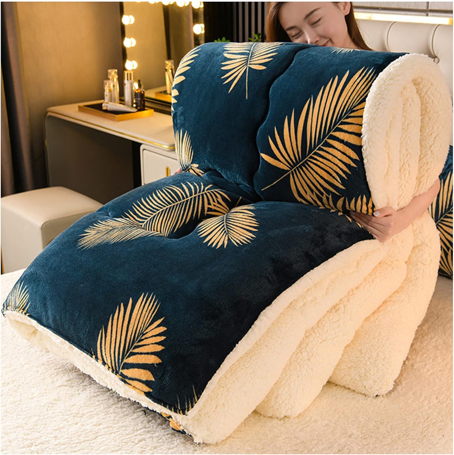 King Size Duvet 13.5 Tog Luxurious Goose Feather & Down Quilt, Anti